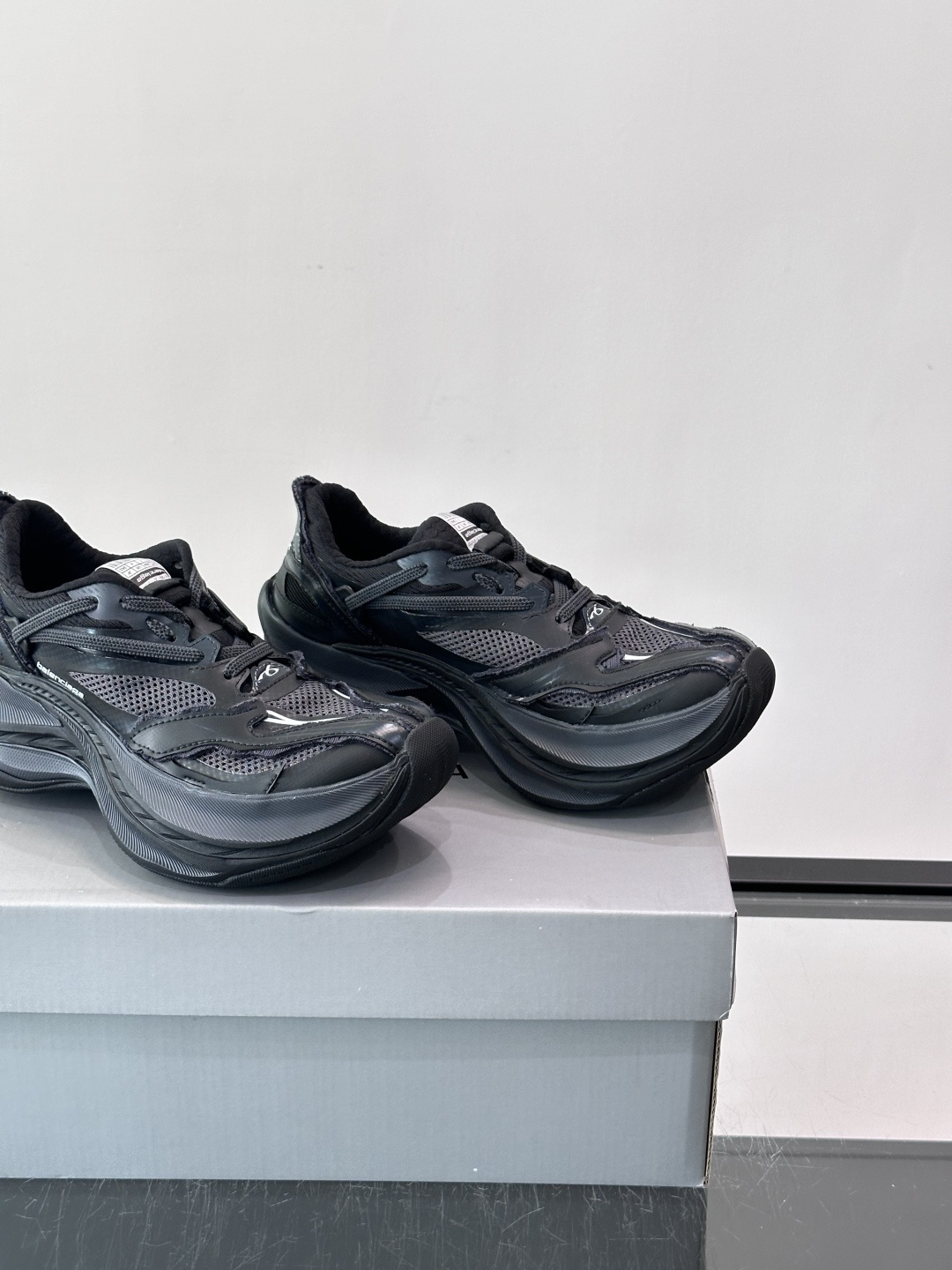 Balenciaga Grey Wave Sole Sneakers