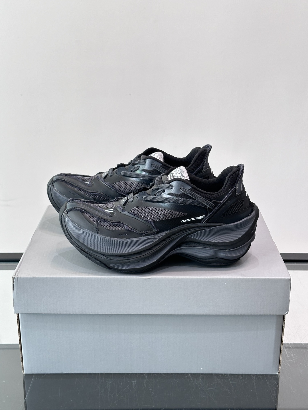 Balenciaga Grey Wave Sole Sneakers