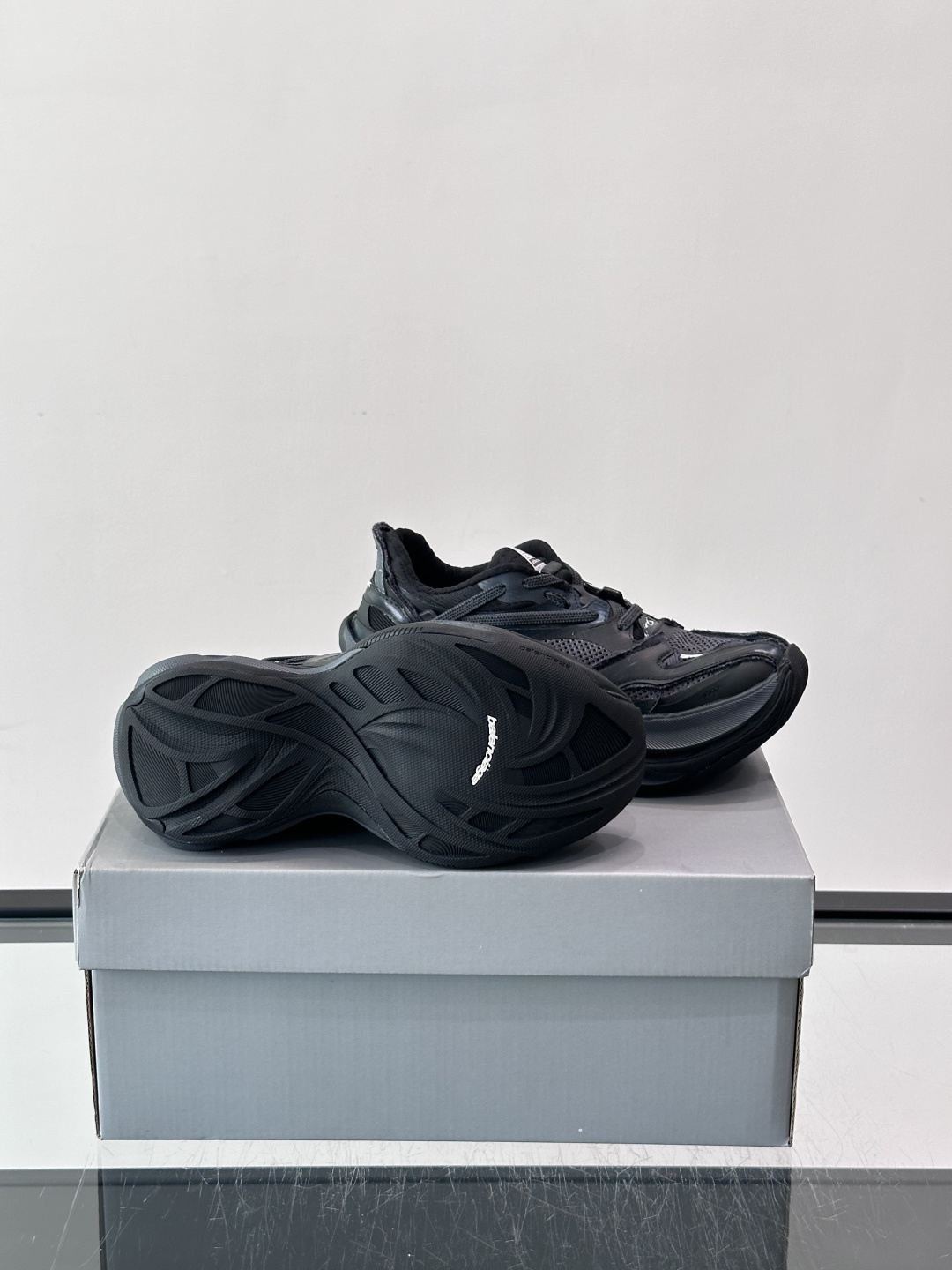 Balenciaga Grey Wave Sole Sneakers