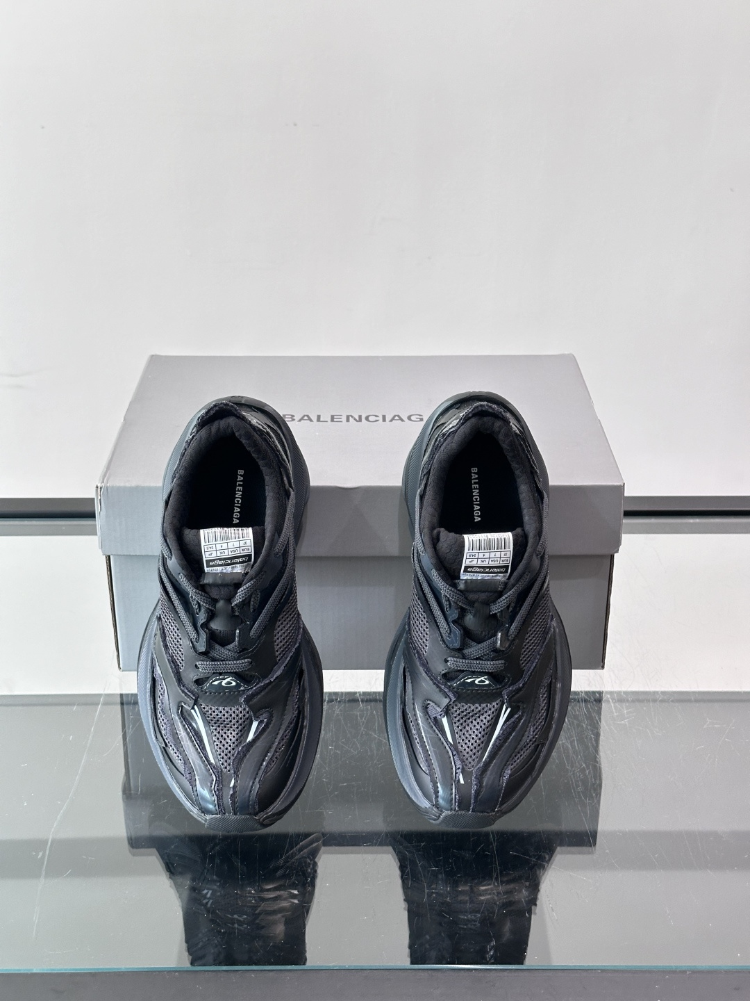 Balenciaga Grey Wave Sole Sneakers