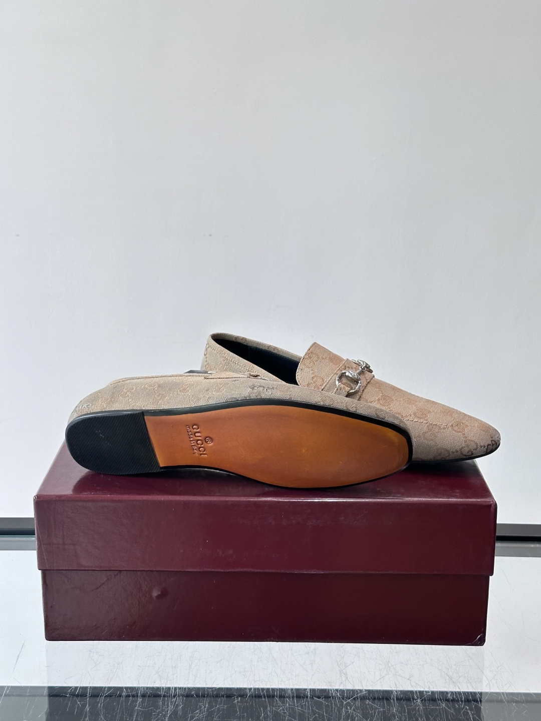 Gucci GG Canvas Horsebit Loafers