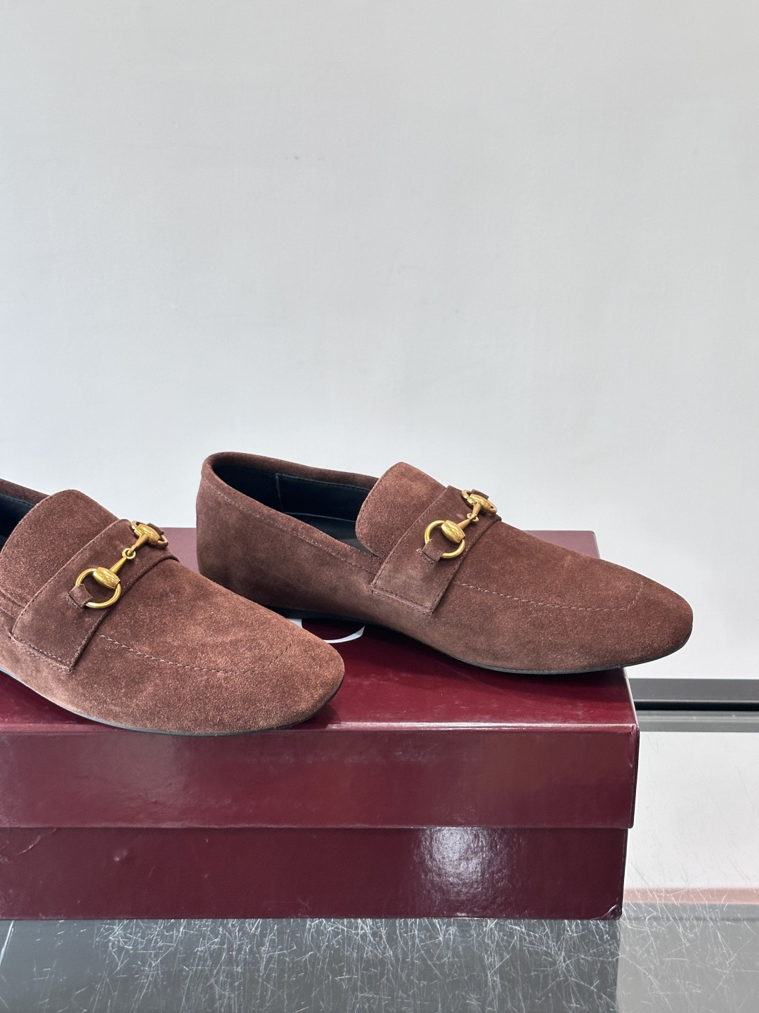 Gucci～经典老花皮鞋👞。原版印花牛皮打造，搭配牛皮内里，注塑成型特制牛皮垫，真皮大底，超精车线，尽显高档奢华，时尚必