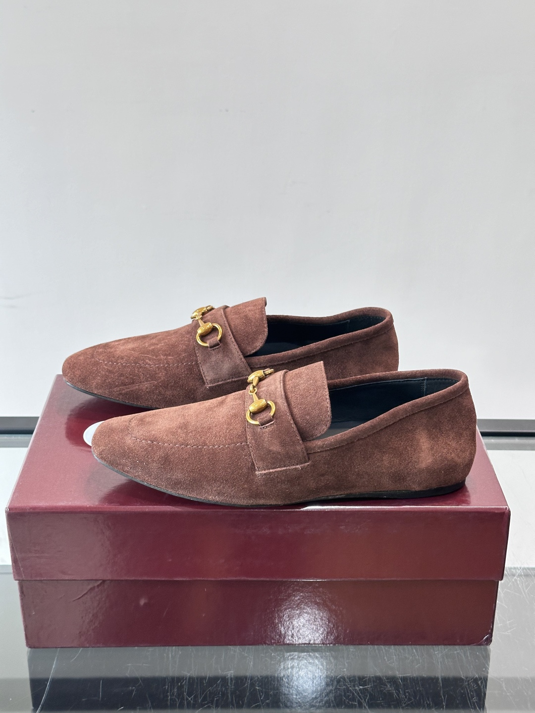 Gucci～经典老花皮鞋👞。原版印花牛皮打造，搭配牛皮内里，注塑成型特制牛皮垫，真皮大底，超精车线，尽显高档奢华，时尚必
