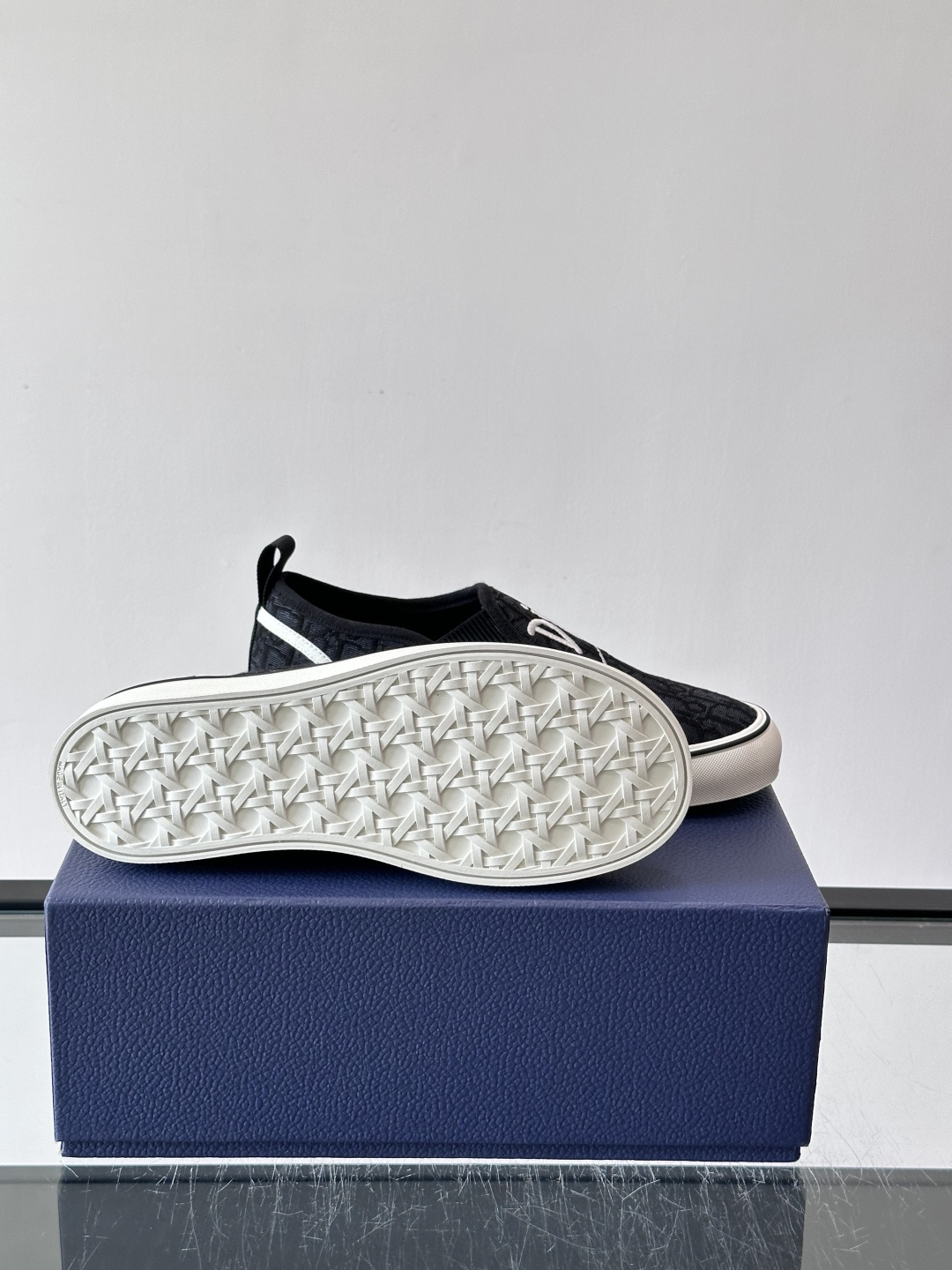 Dior Oblique Embroidered Slip-On Sneakers