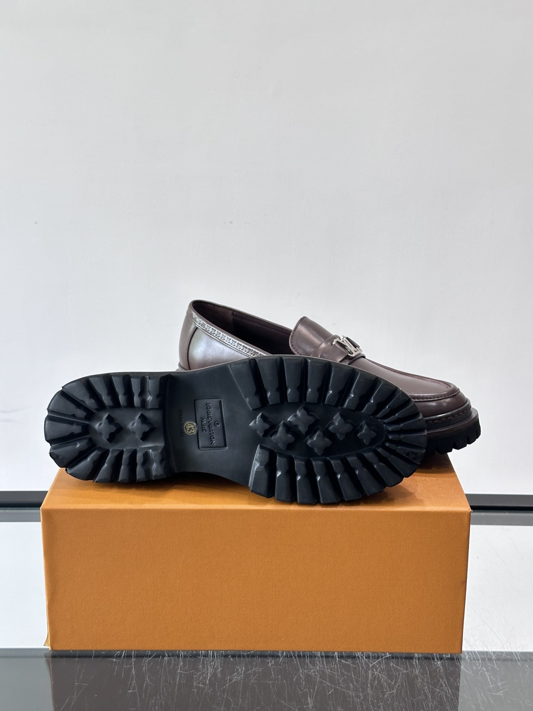 LV Leather Chunky Loafers