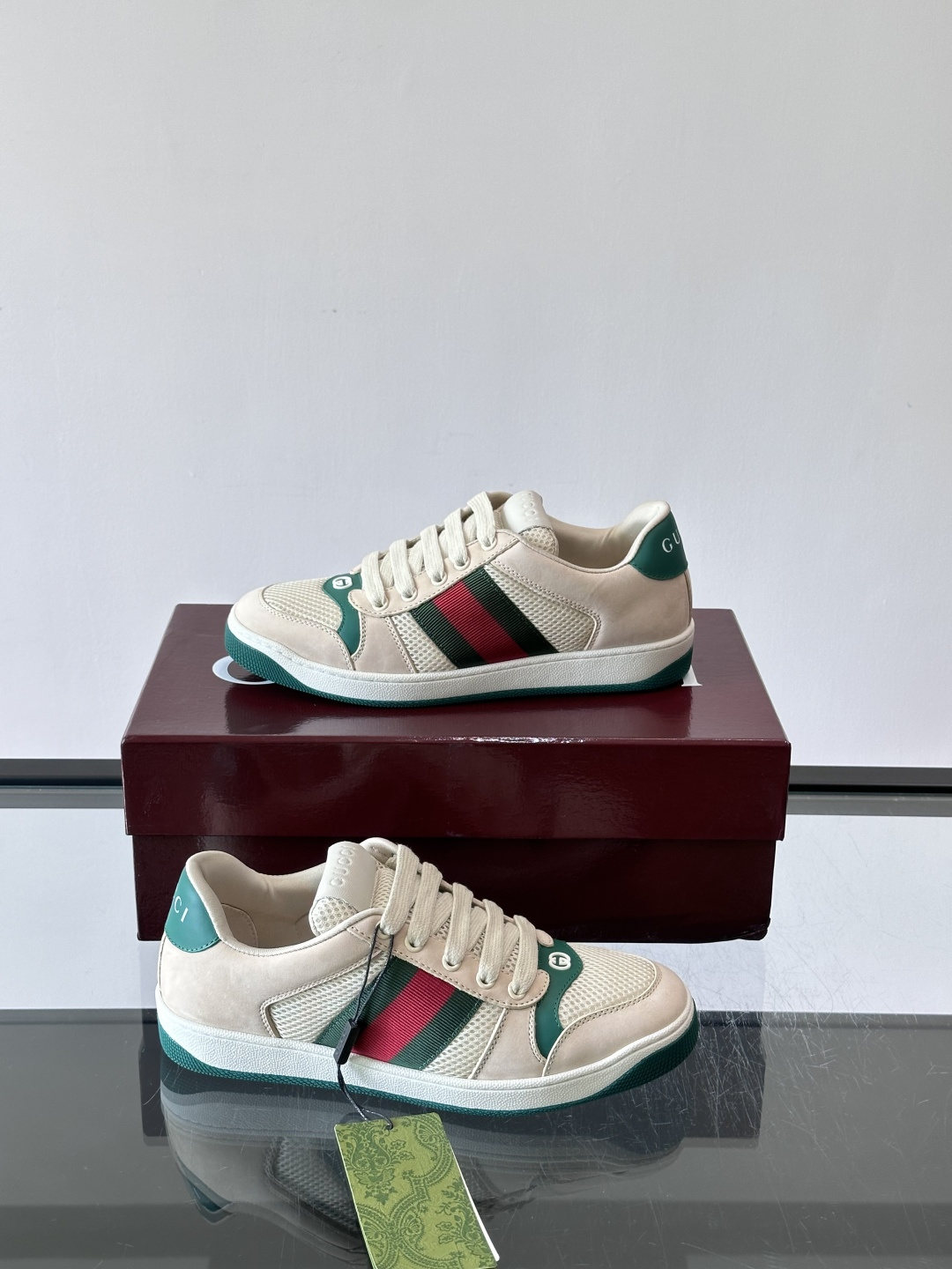 Gucci Web Stripe Skate Sneakers