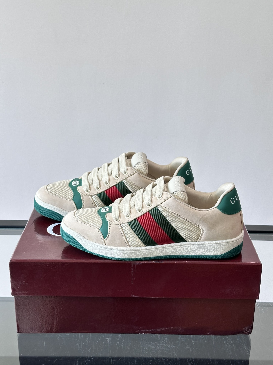 Gucci Web Stripe Skate Sneakers