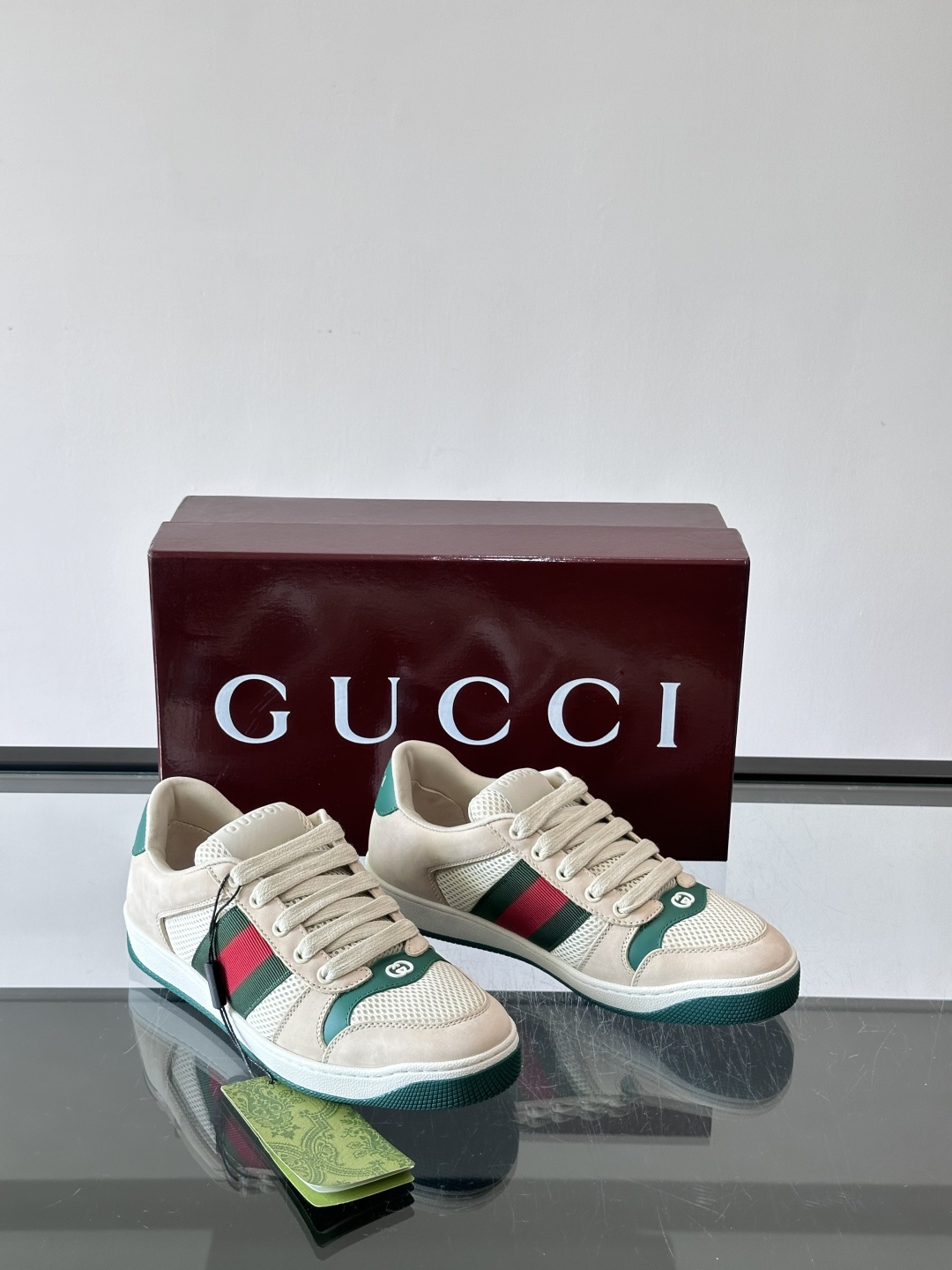 Gucci Web Stripe Skate Sneakers