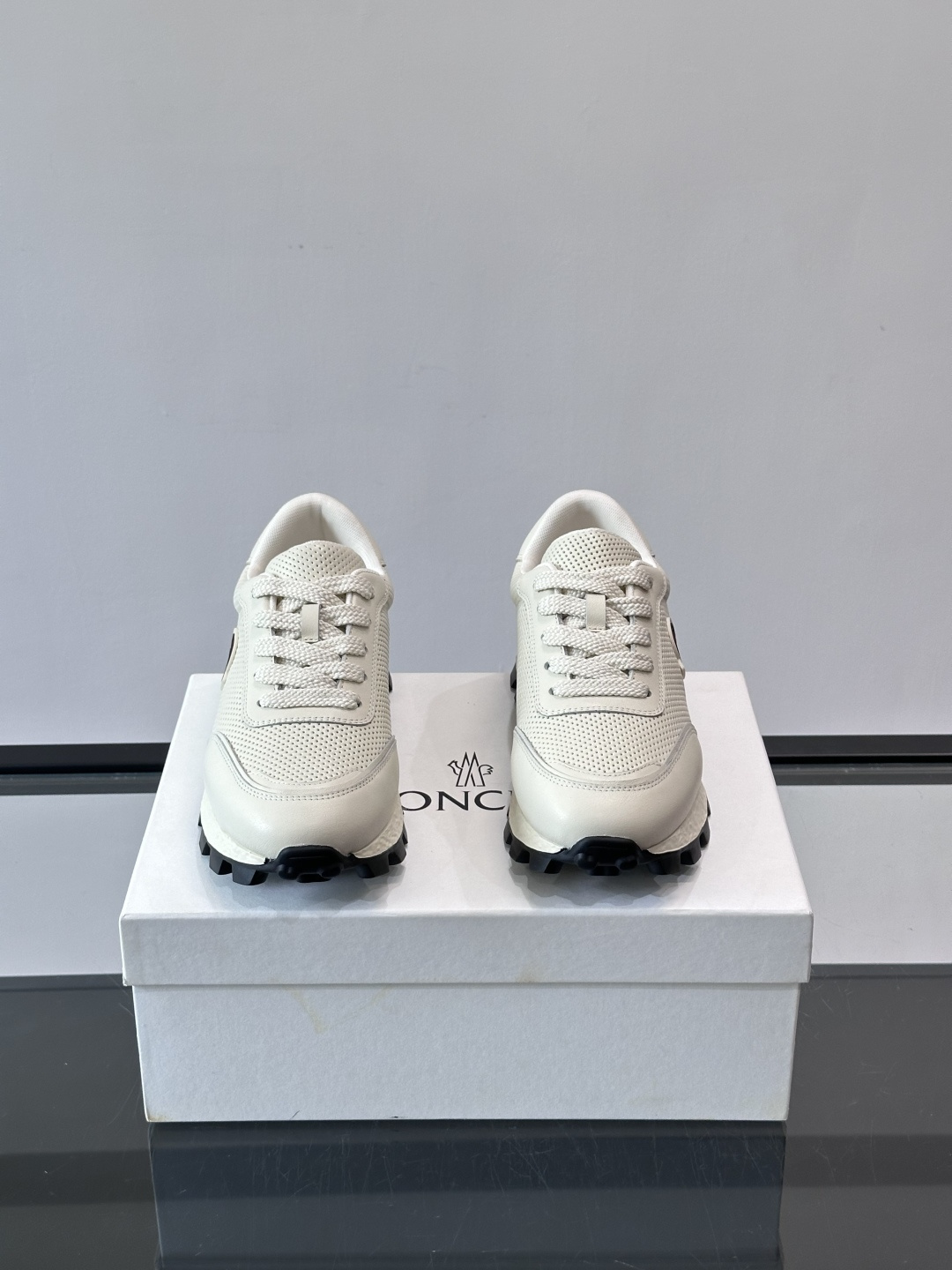 Moncler Off White Mesh Sneakers