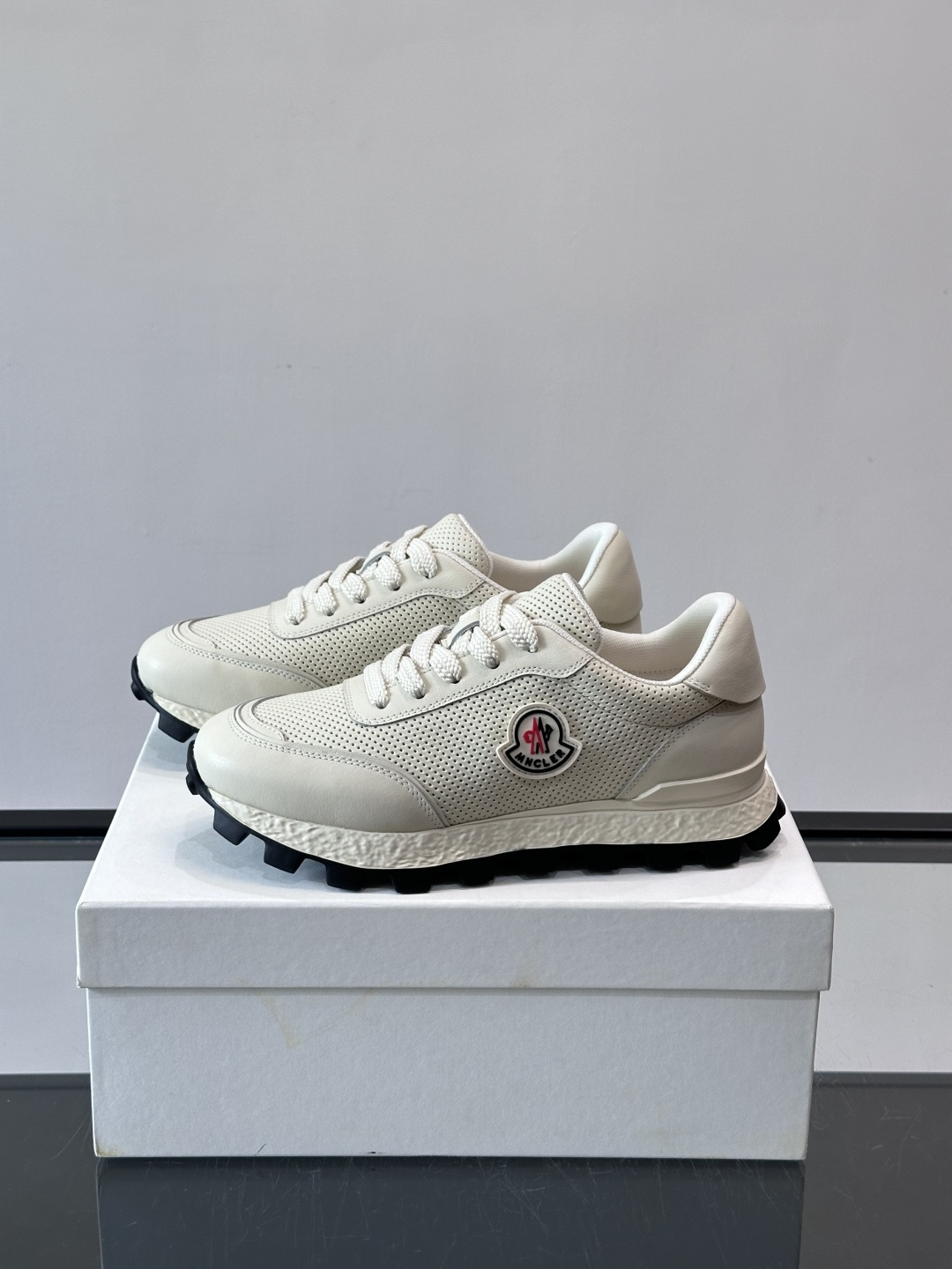 Moncler Off White Mesh Sneakers