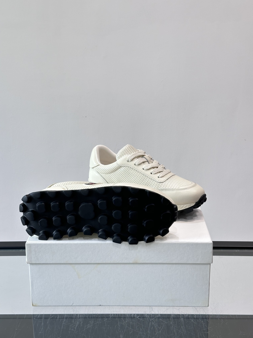 Moncler Off White Mesh Sneakers