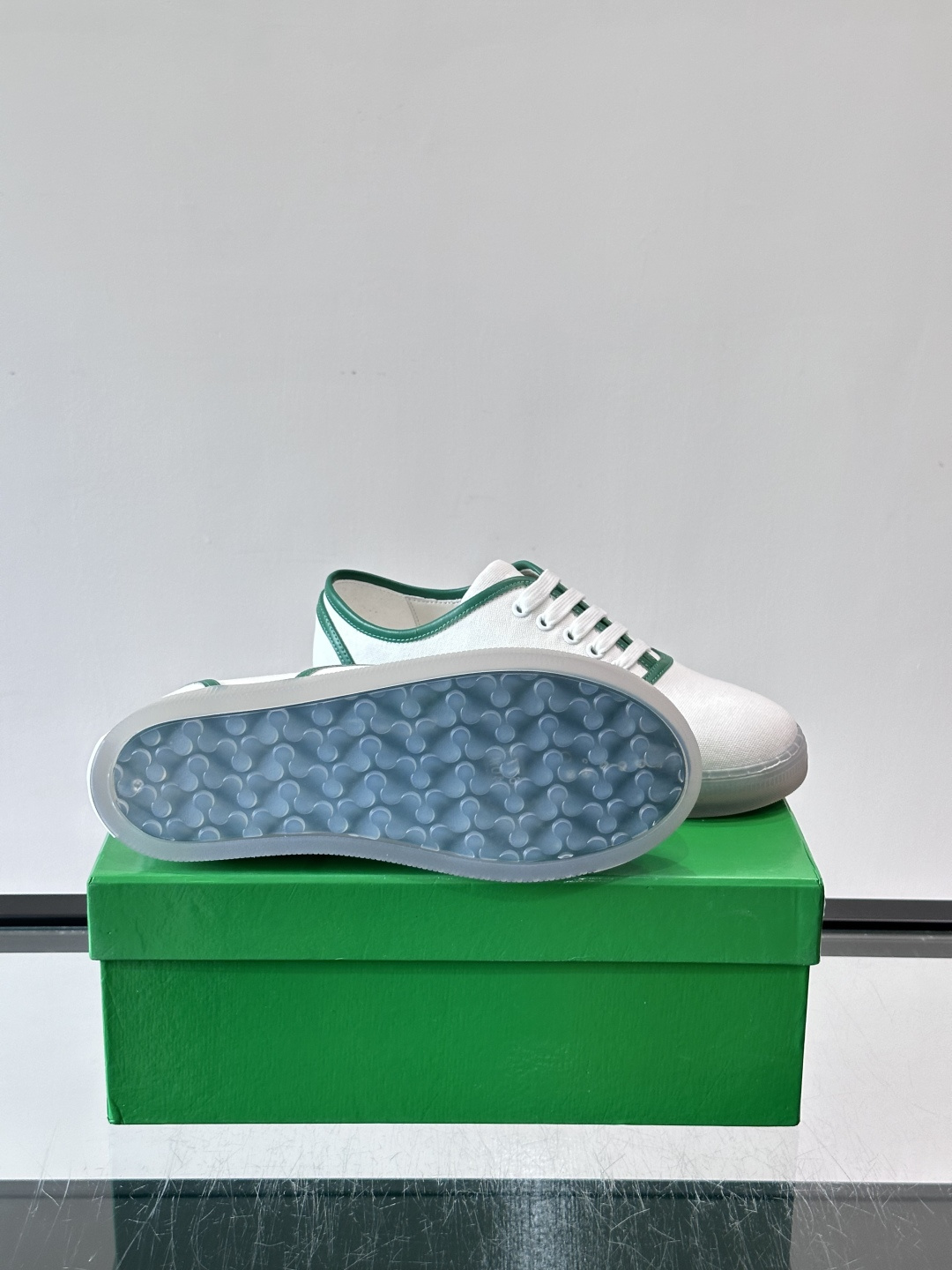 Bottega Veneta White Canvas Sneakers