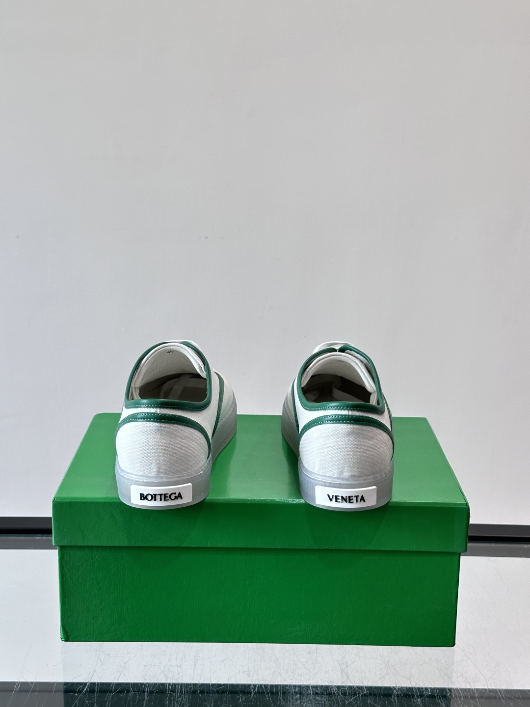 Bottega Veneta White Canvas Sneakers