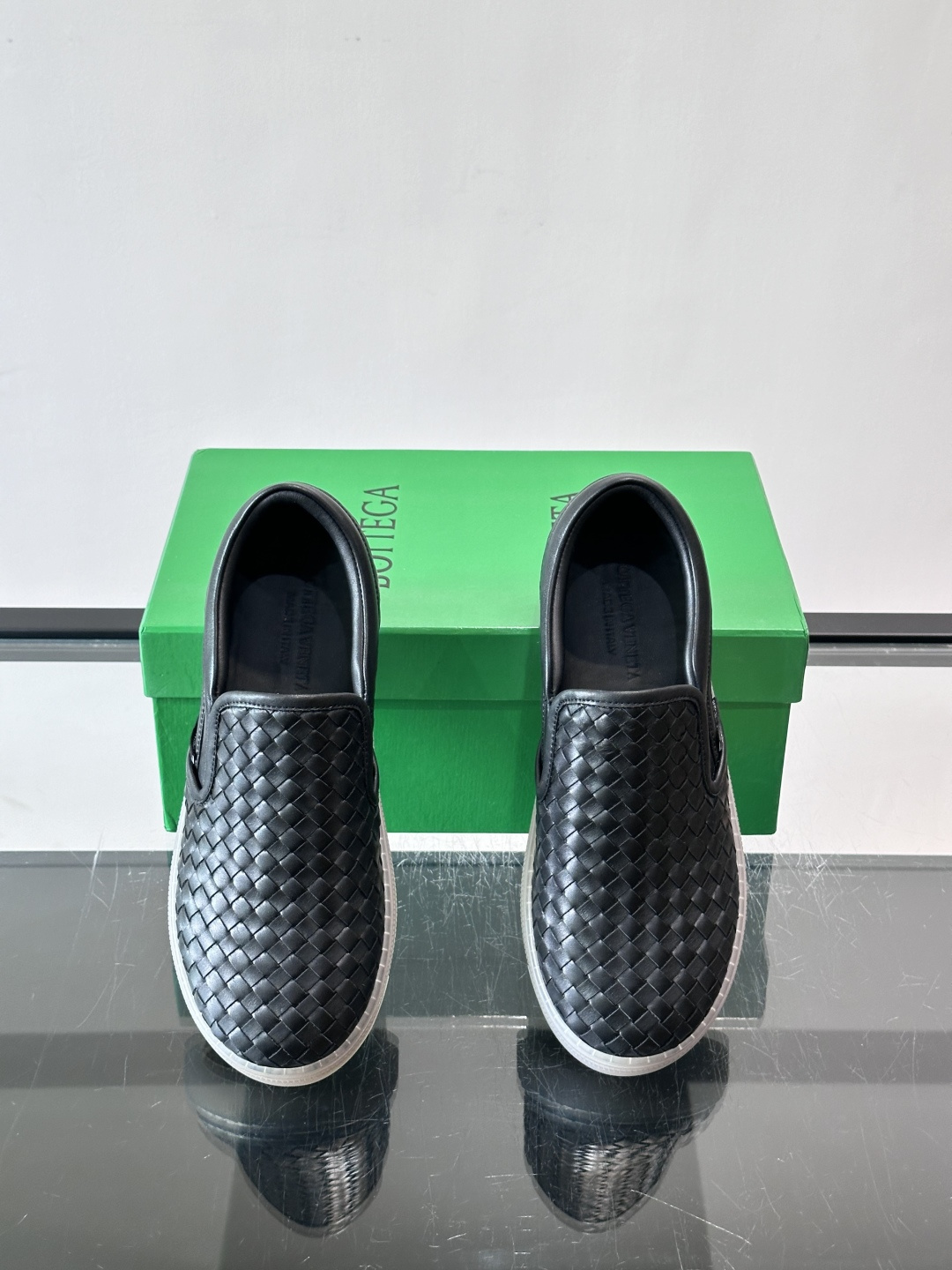 Bottega Veneta Intrecciato Woven Slip-On Sneakers