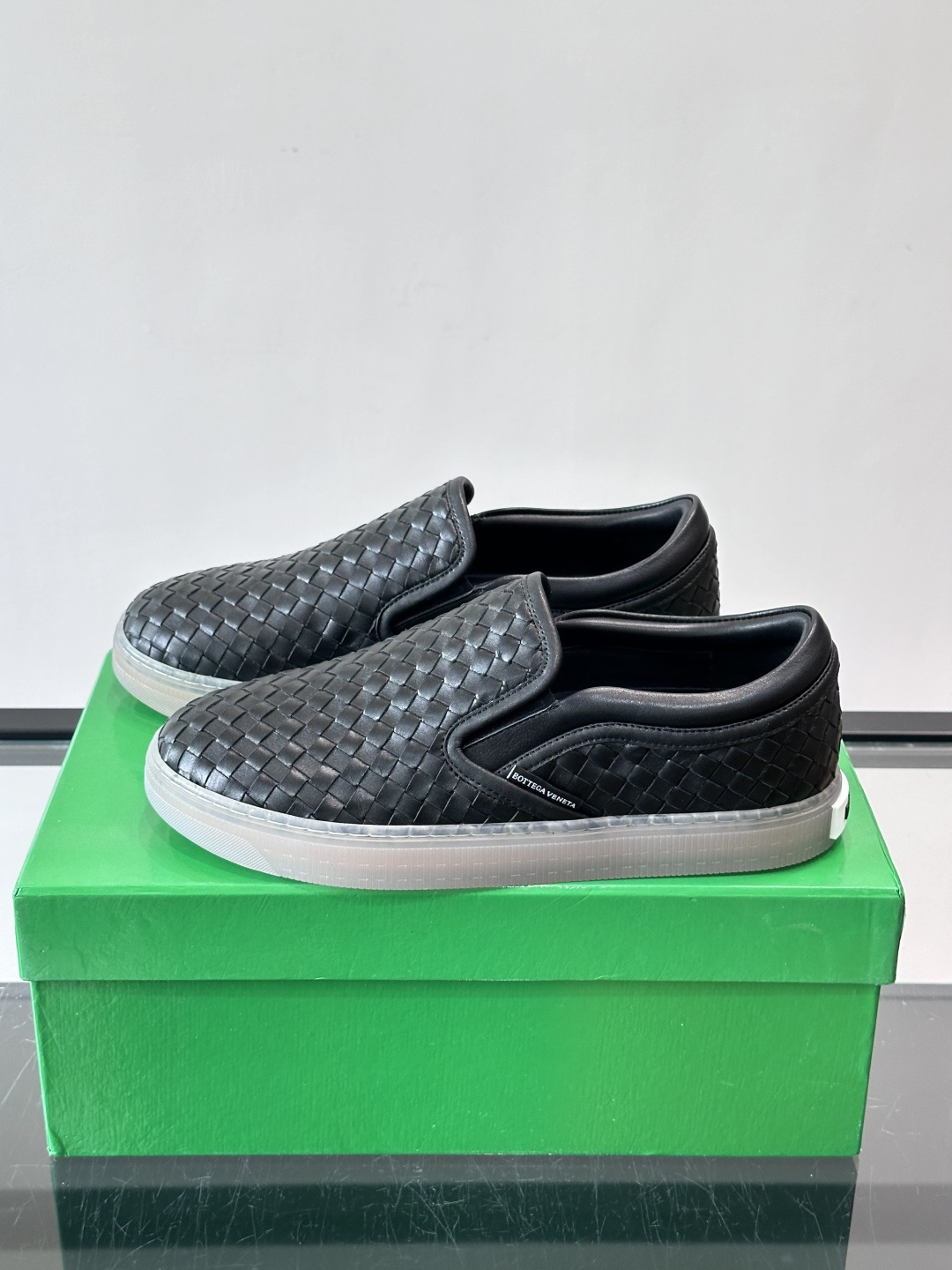 Bottega Veneta Intrecciato Woven Slip-On Sneakers