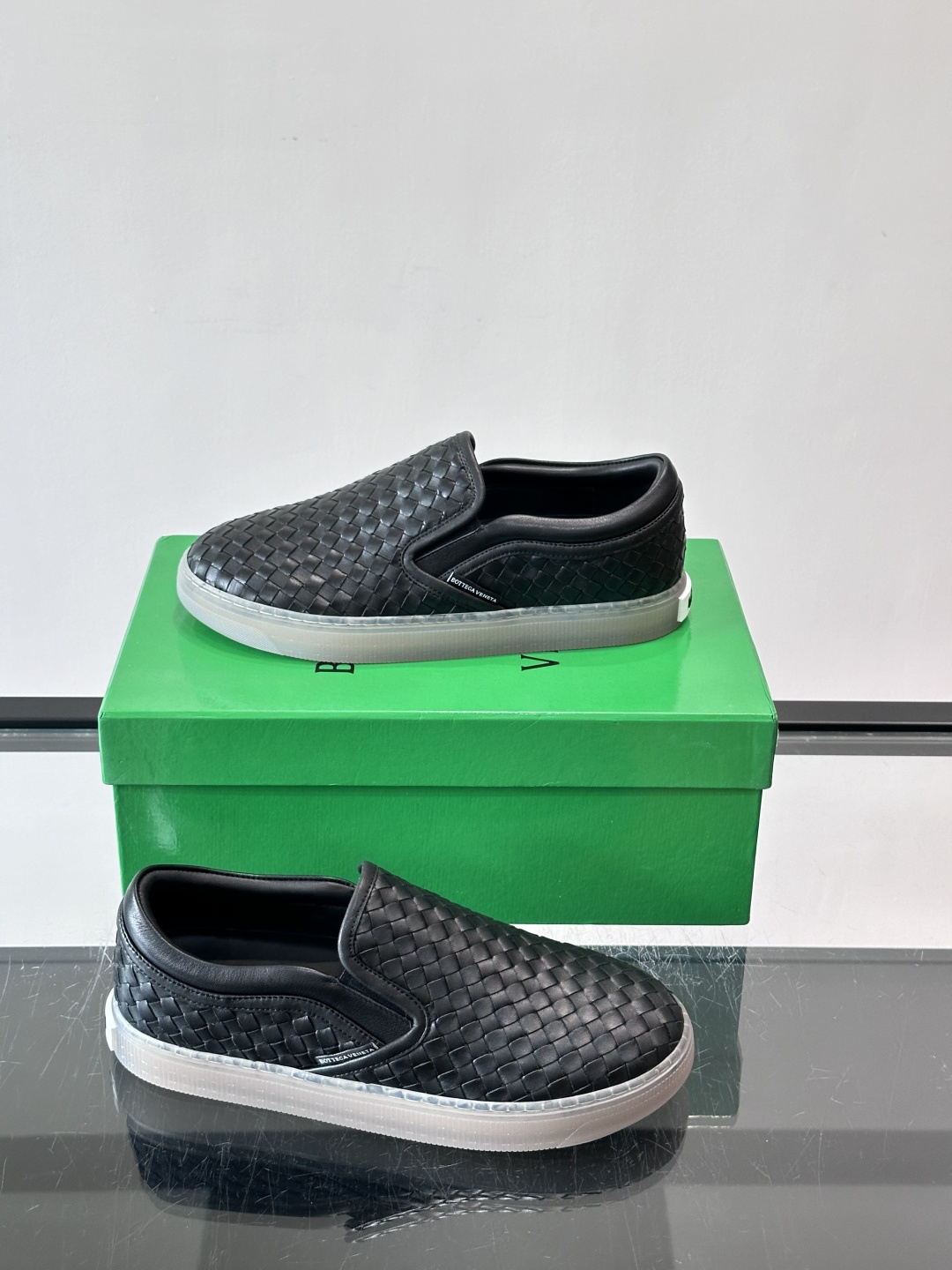 Bottega Veneta Intrecciato Woven Slip-On Sneakers