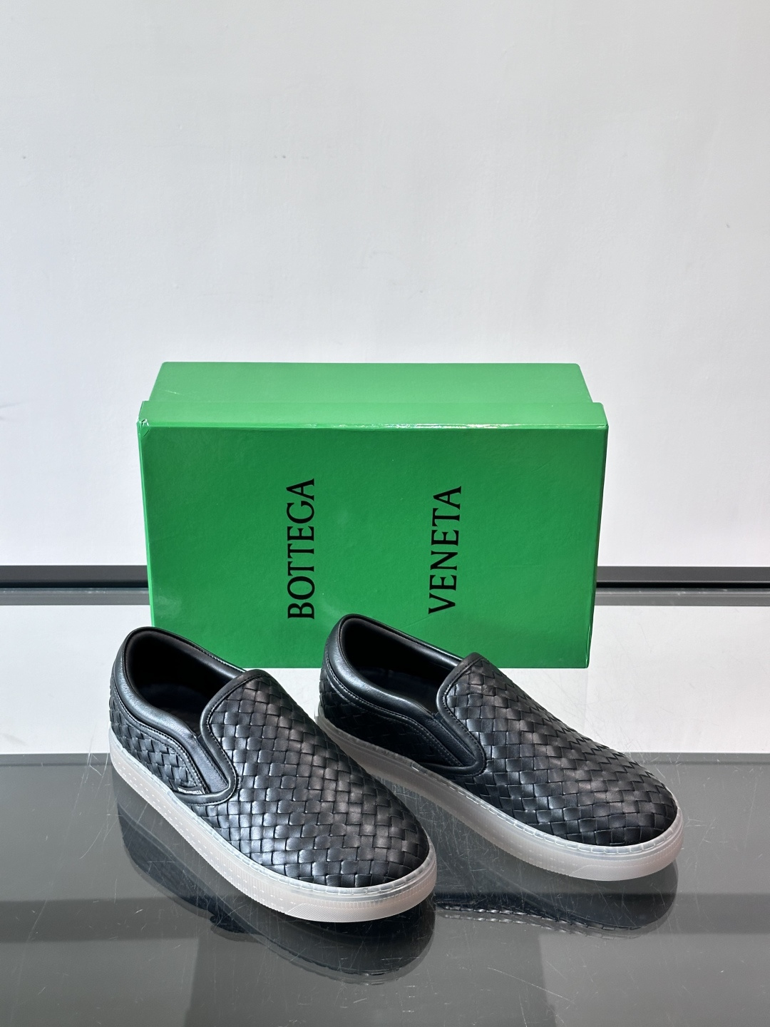 Bottega Veneta Intrecciato Woven Slip-On Sneakers