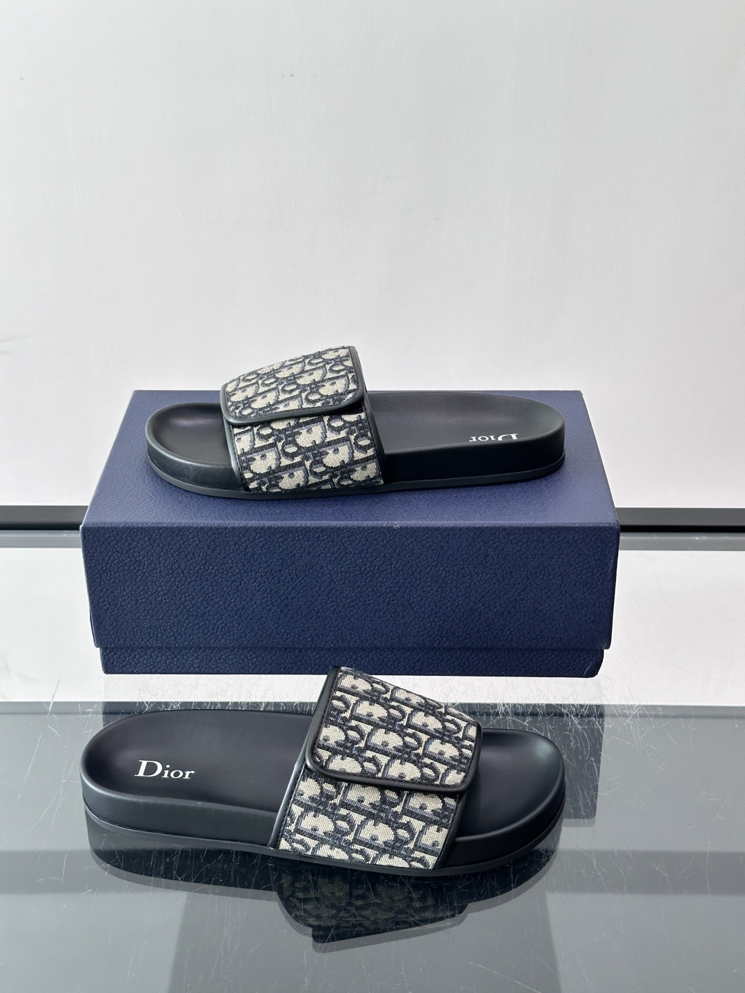 Dior Oblique Jacquard Slide Sandals