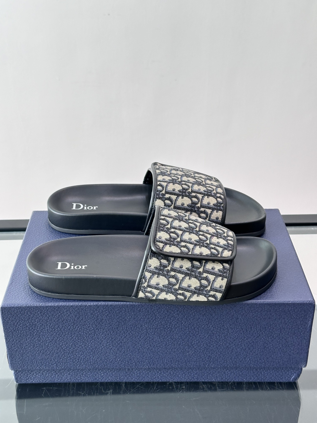 Dior Oblique Jacquard Slide Sandals