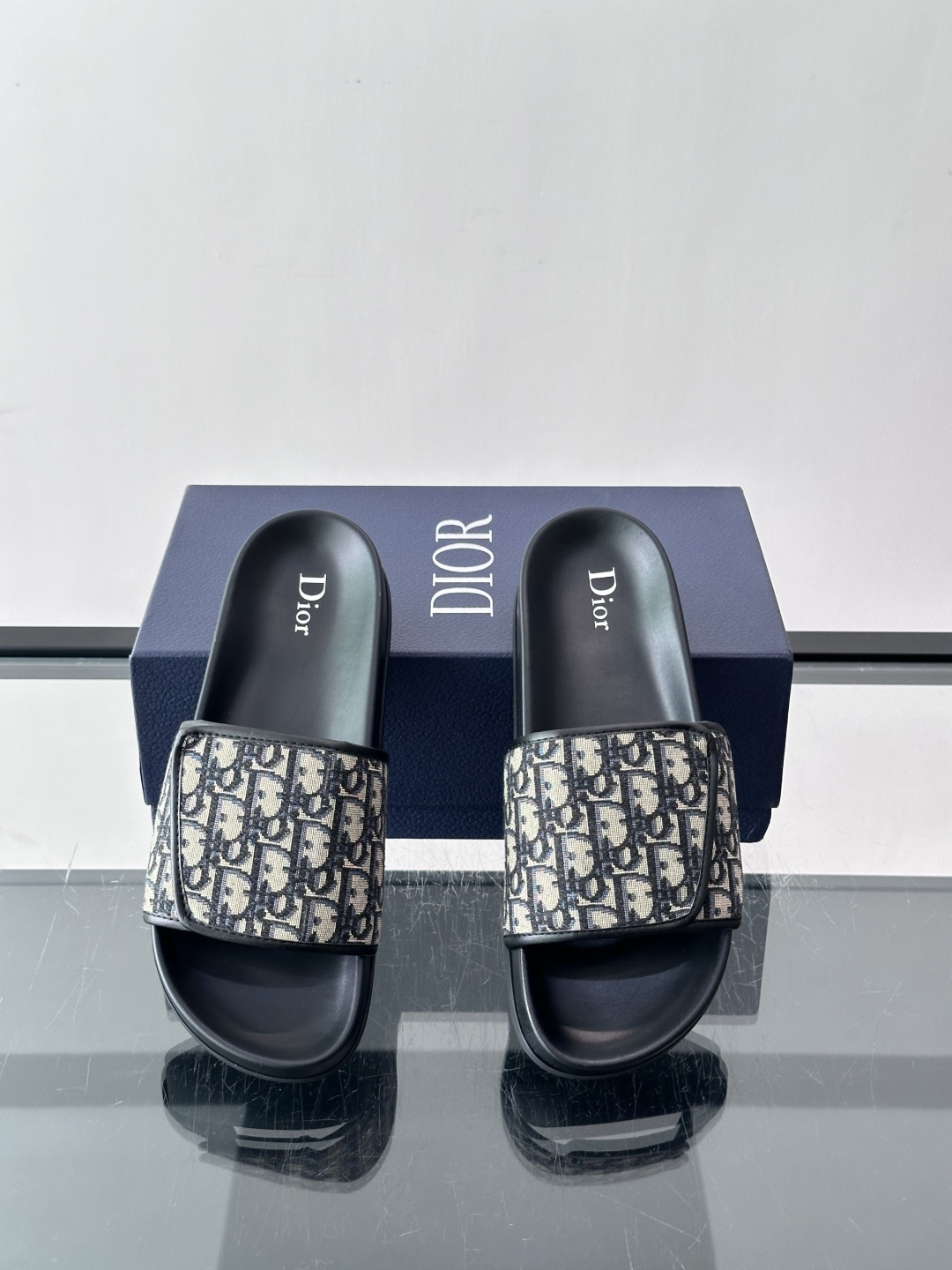 Dior Oblique Jacquard Slide Sandals