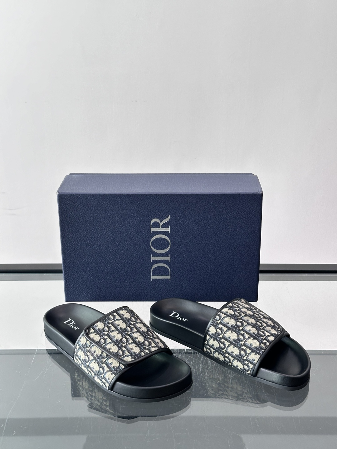 Dior Oblique Jacquard Slide Sandals