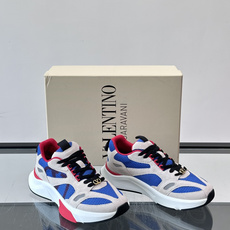 VALENTINO华伦天奴 GARAVANI DEMIVEE 条纹嵌饰网眼织物低帮运动鞋侧面 VLOGO SIGNATU VALENTINO华伦天奴 GARAVANI DEMIVEE 条纹嵌饰网眼织物低帮运动鞋侧面 VLOGO SIGNATU