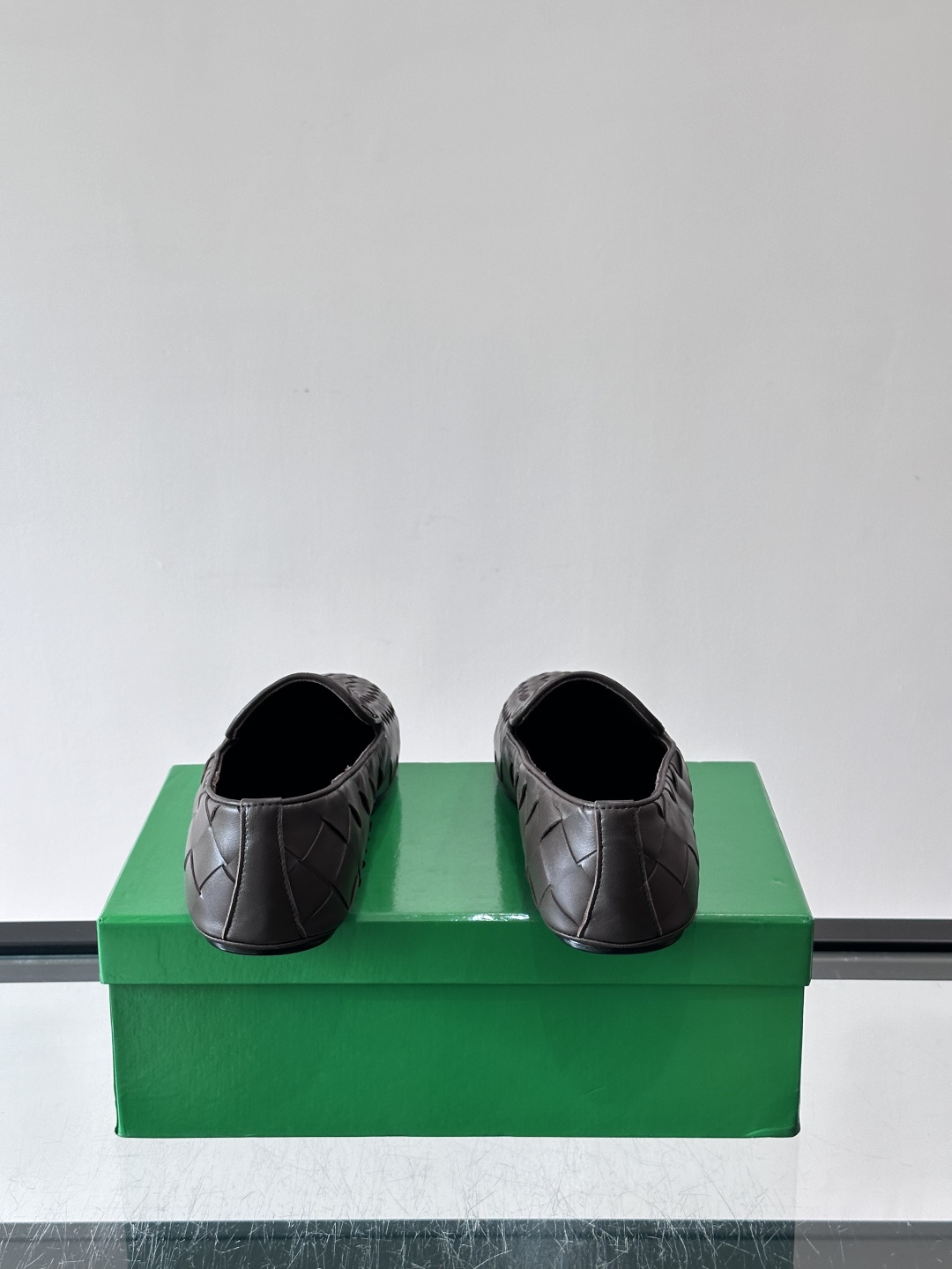 Bottega Veneta Dark Brown Woven Loafers