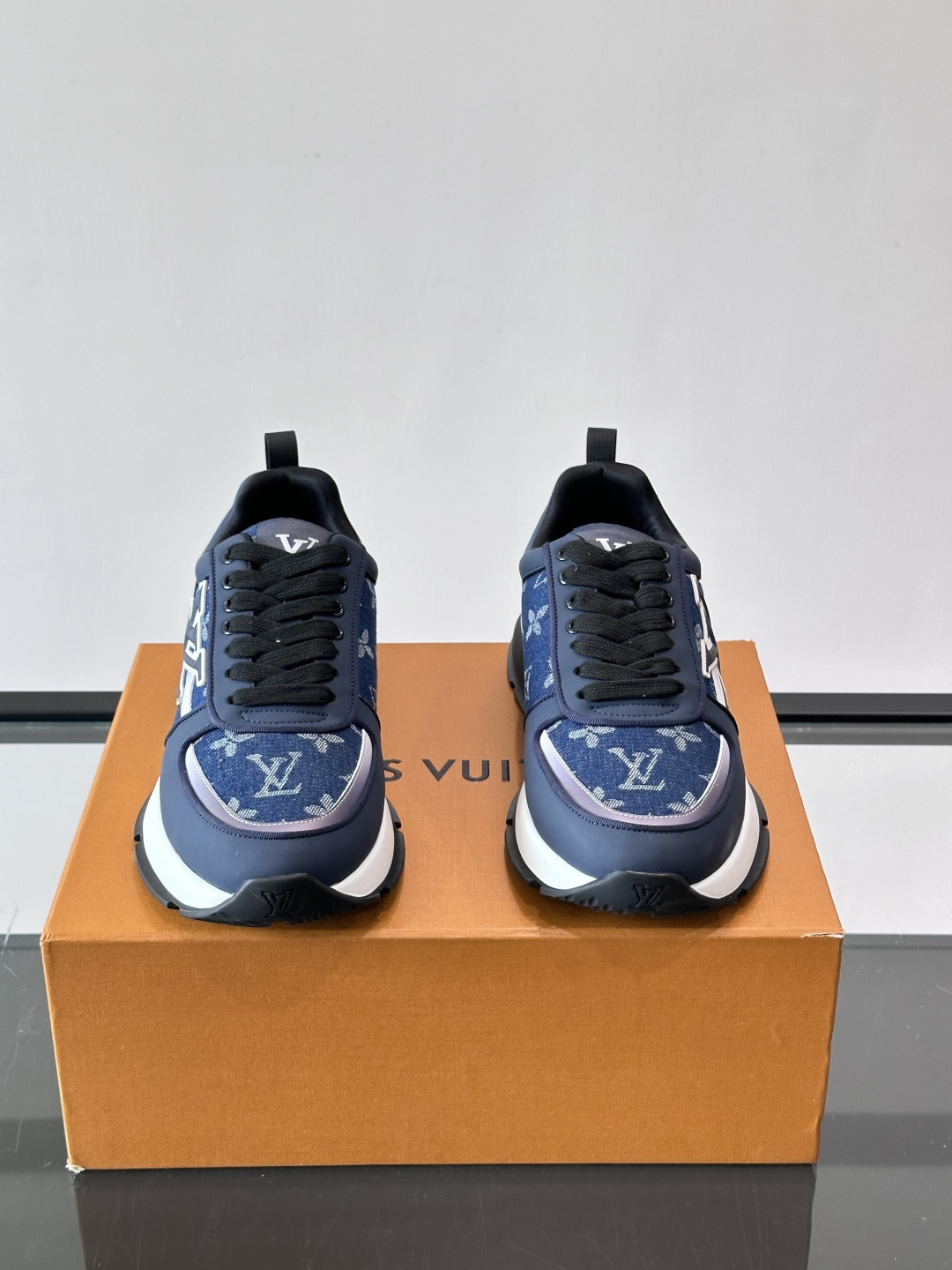 LV  Mesh Panel Platform Sneakers