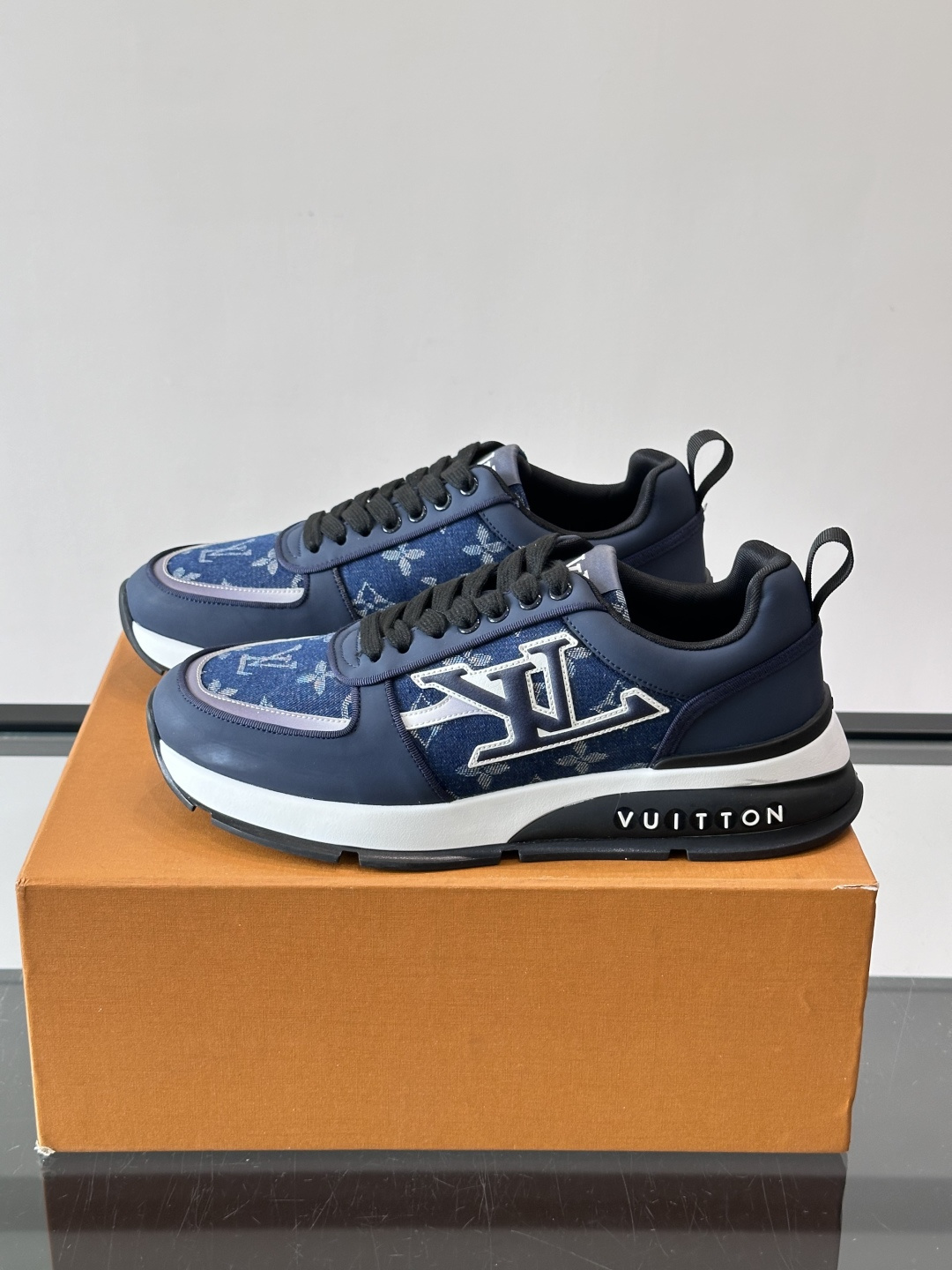LV  Mesh Panel Platform Sneakers