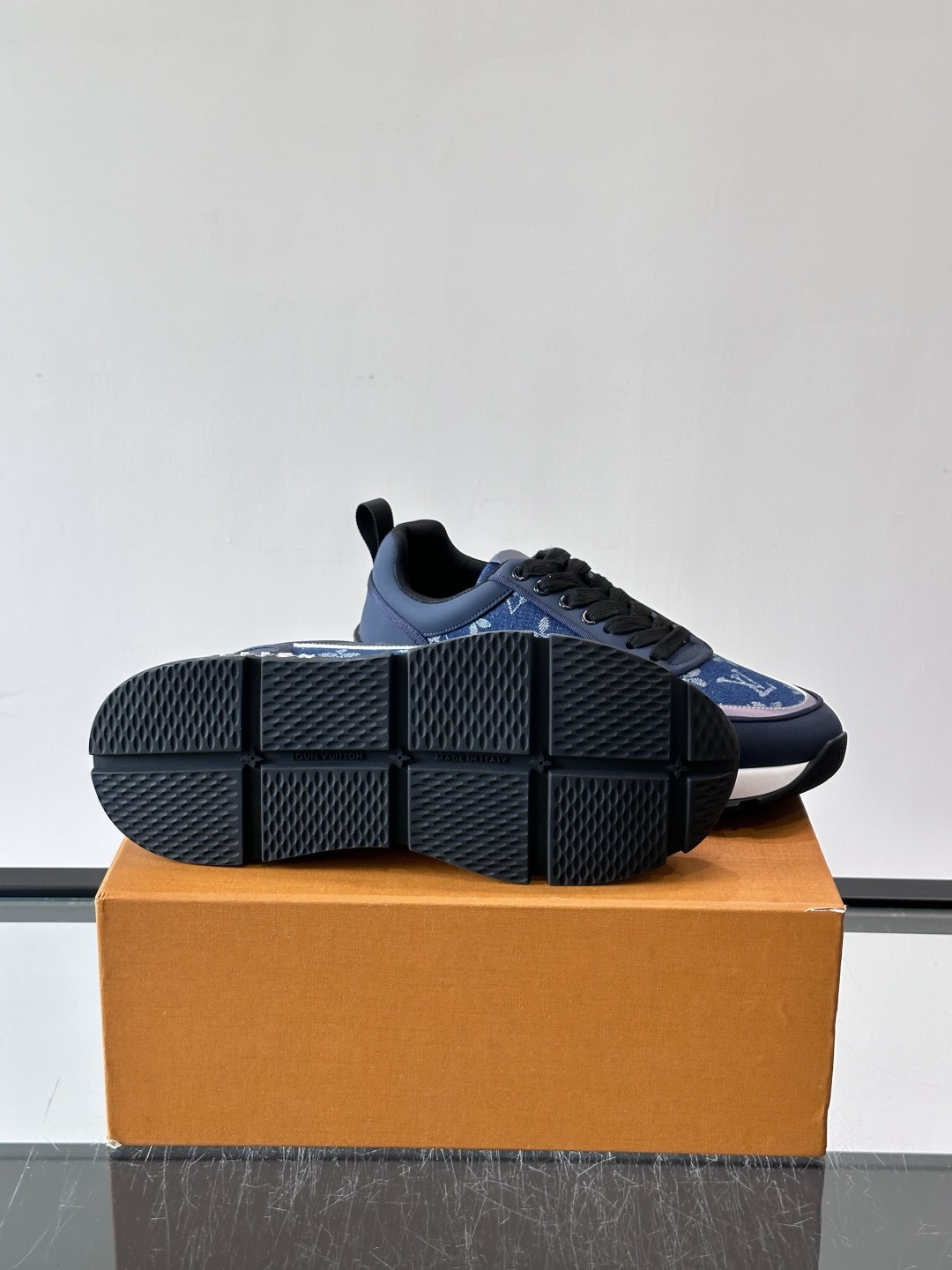 LV  Mesh Panel Platform Sneakers