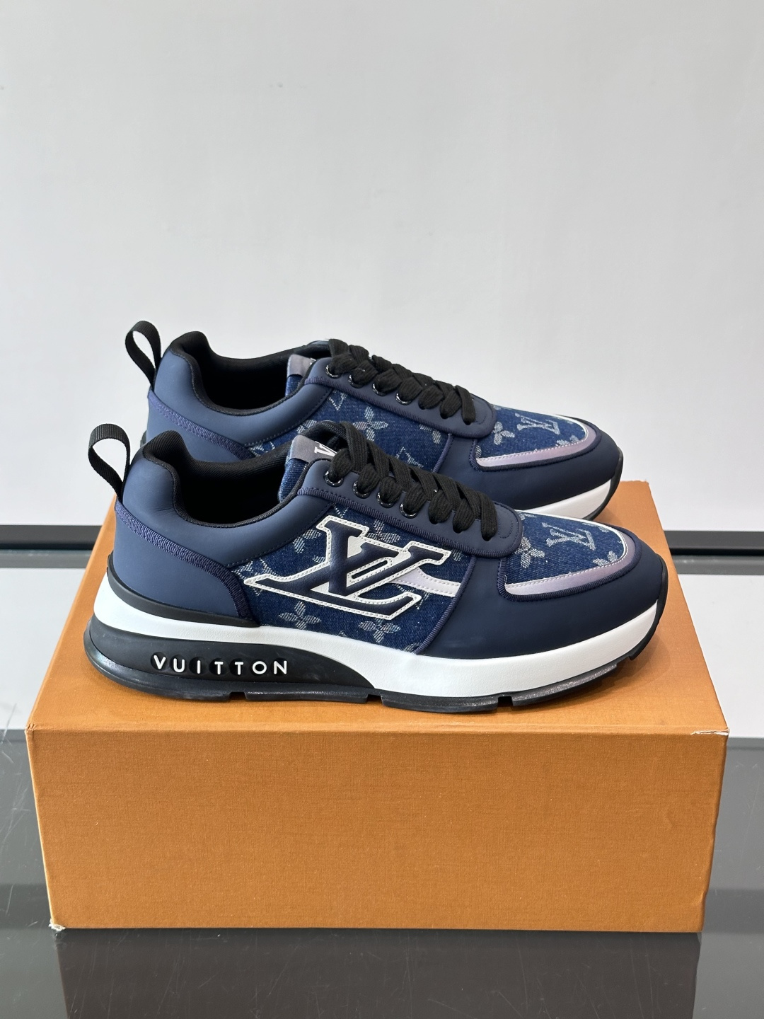 LV  Mesh Panel Platform Sneakers