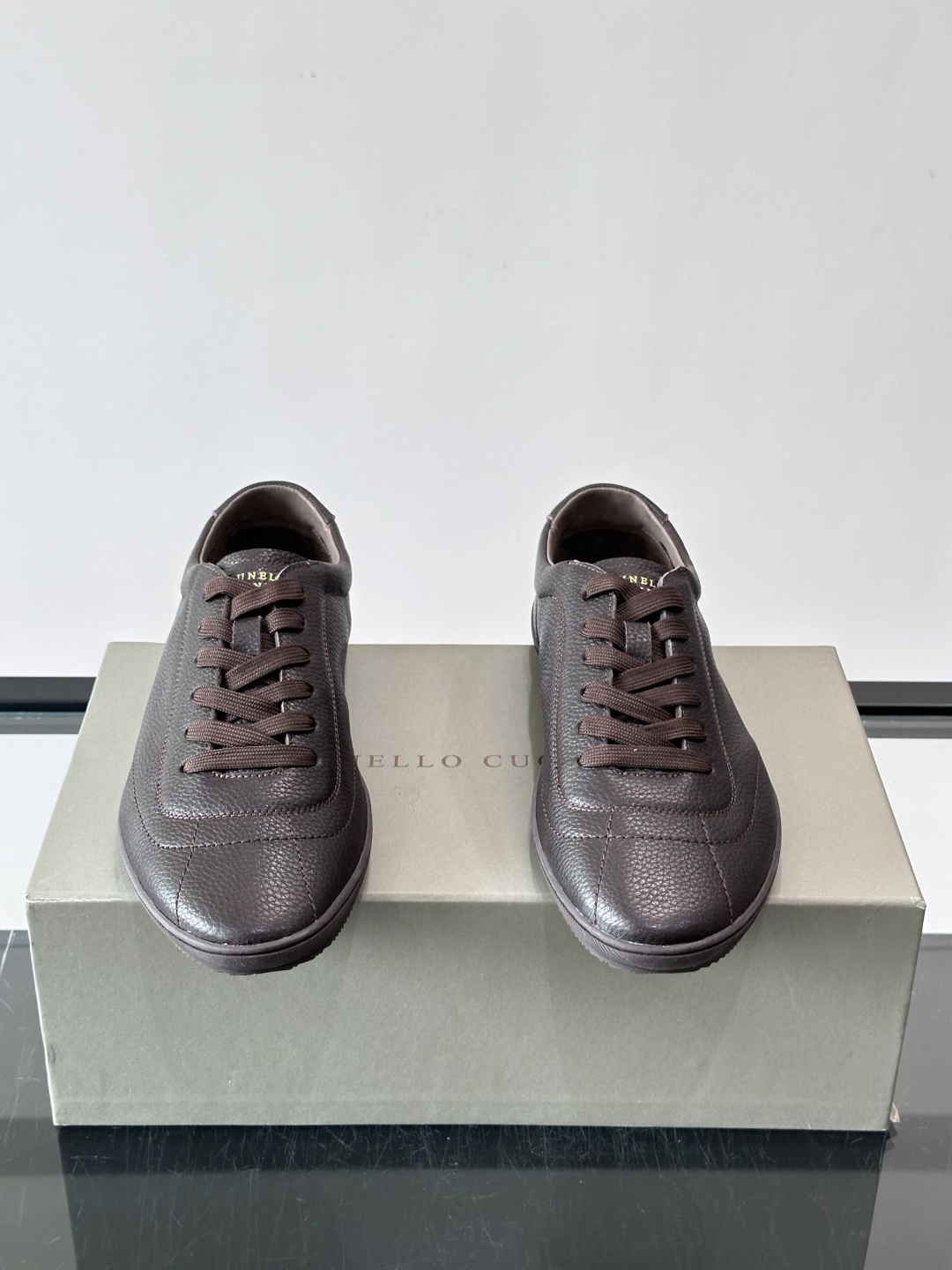 Brunello Cucinelli Pebbled Leather Sneakers
