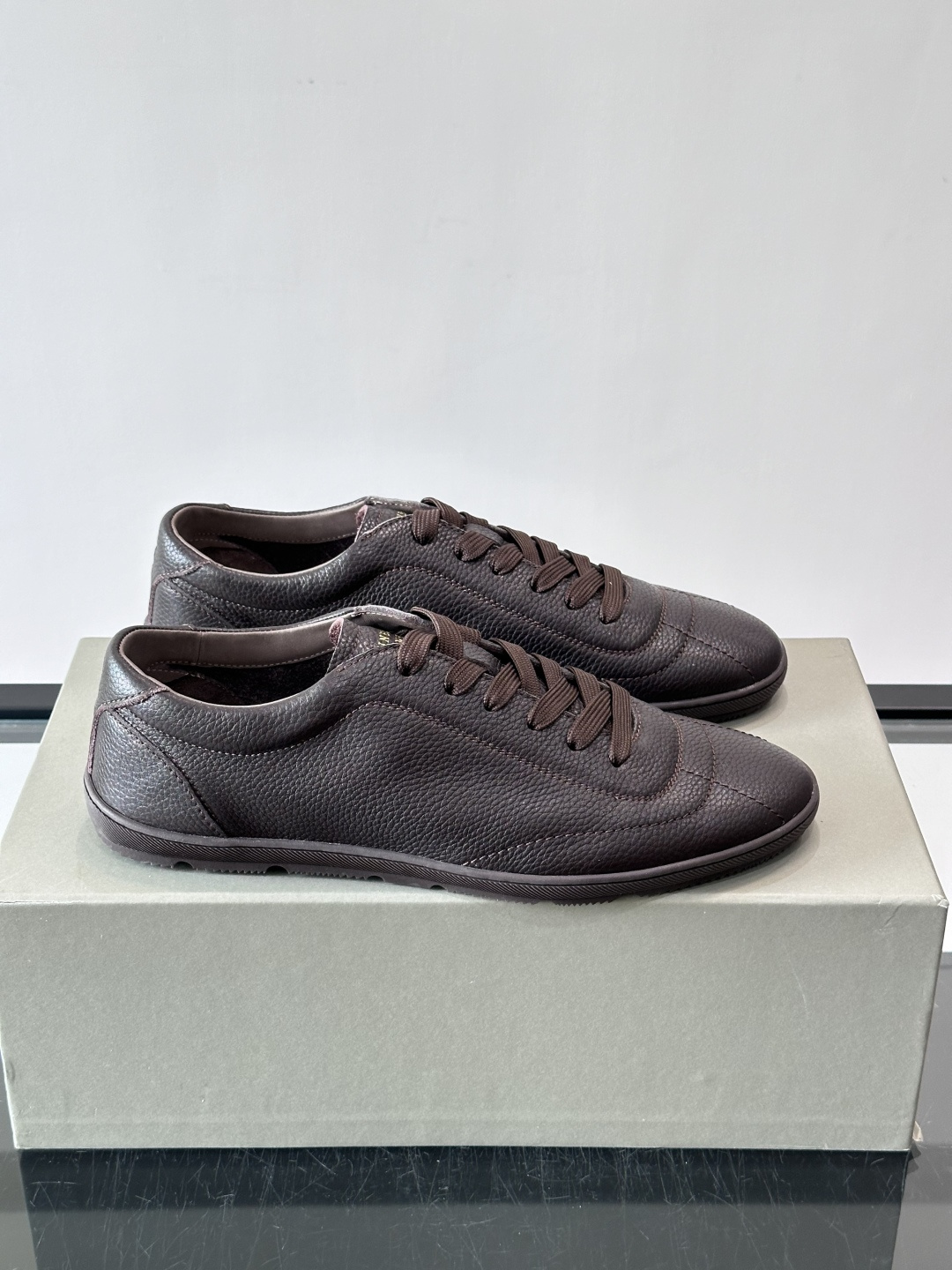 Brunello Cucinelli Pebbled Leather Sneakers
