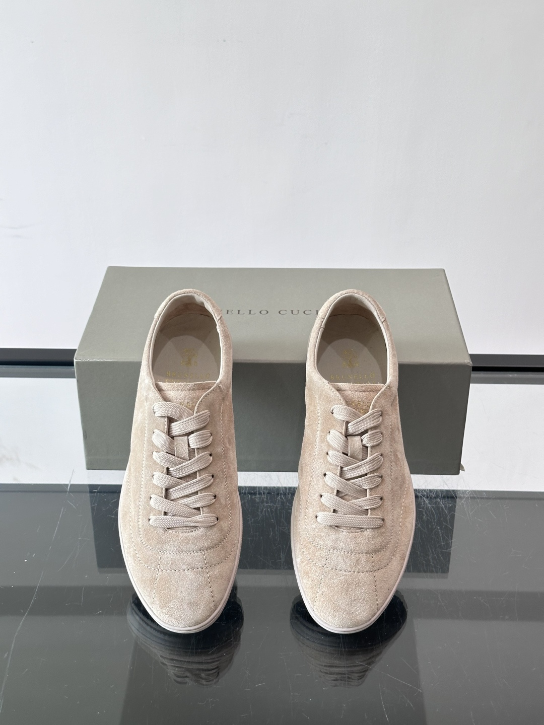 Brunello Cucinelli Pebbled Leather Sneakers