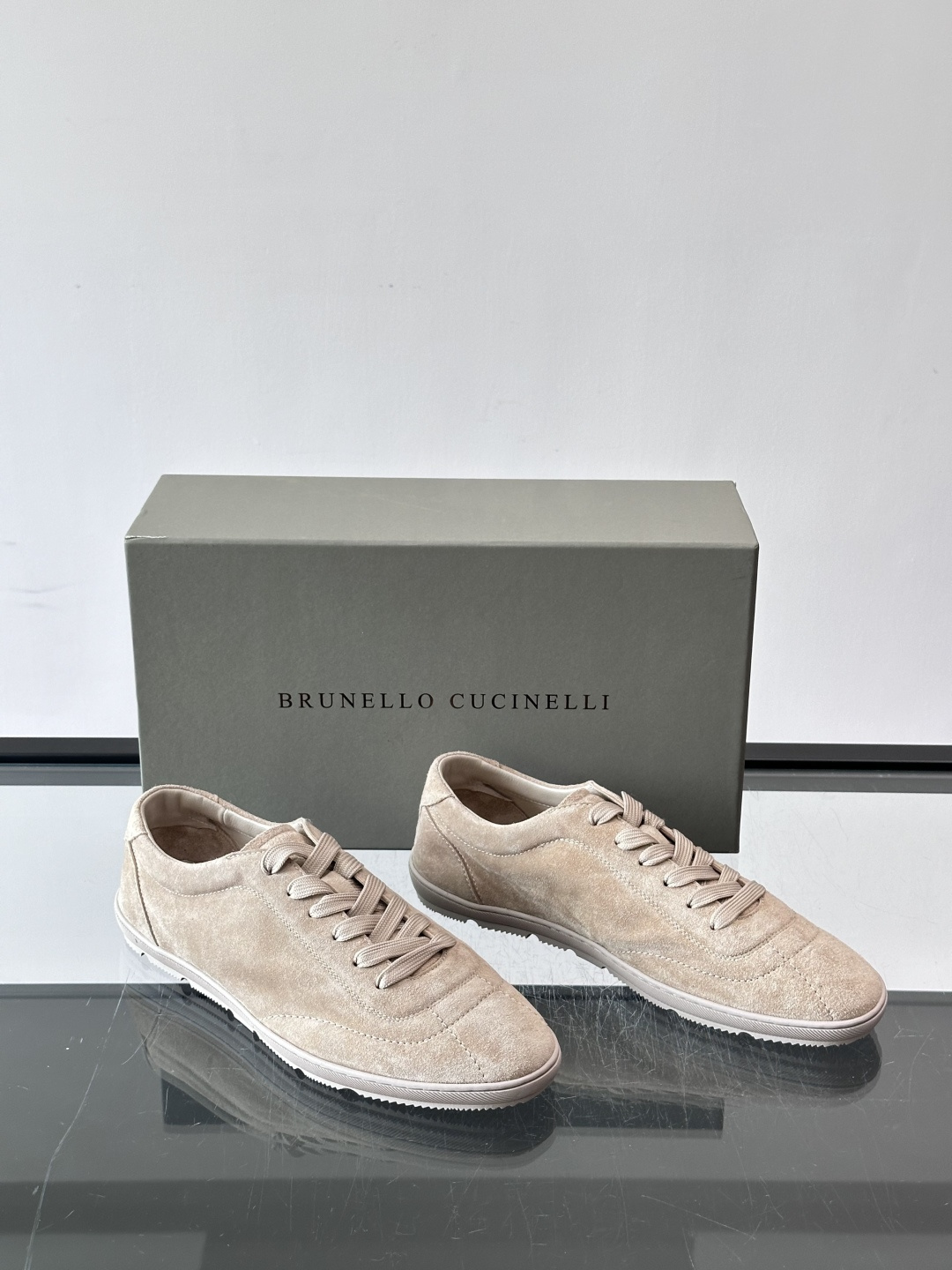 Brunello Cucinelli Pebbled Leather Sneakers