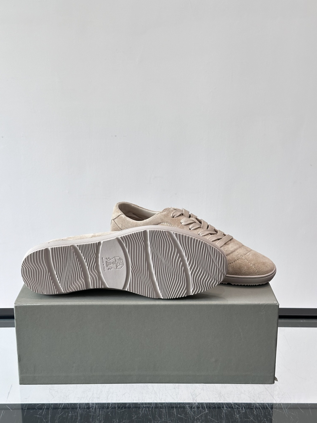 Brunello Cucinelli Pebbled Leather Sneakers