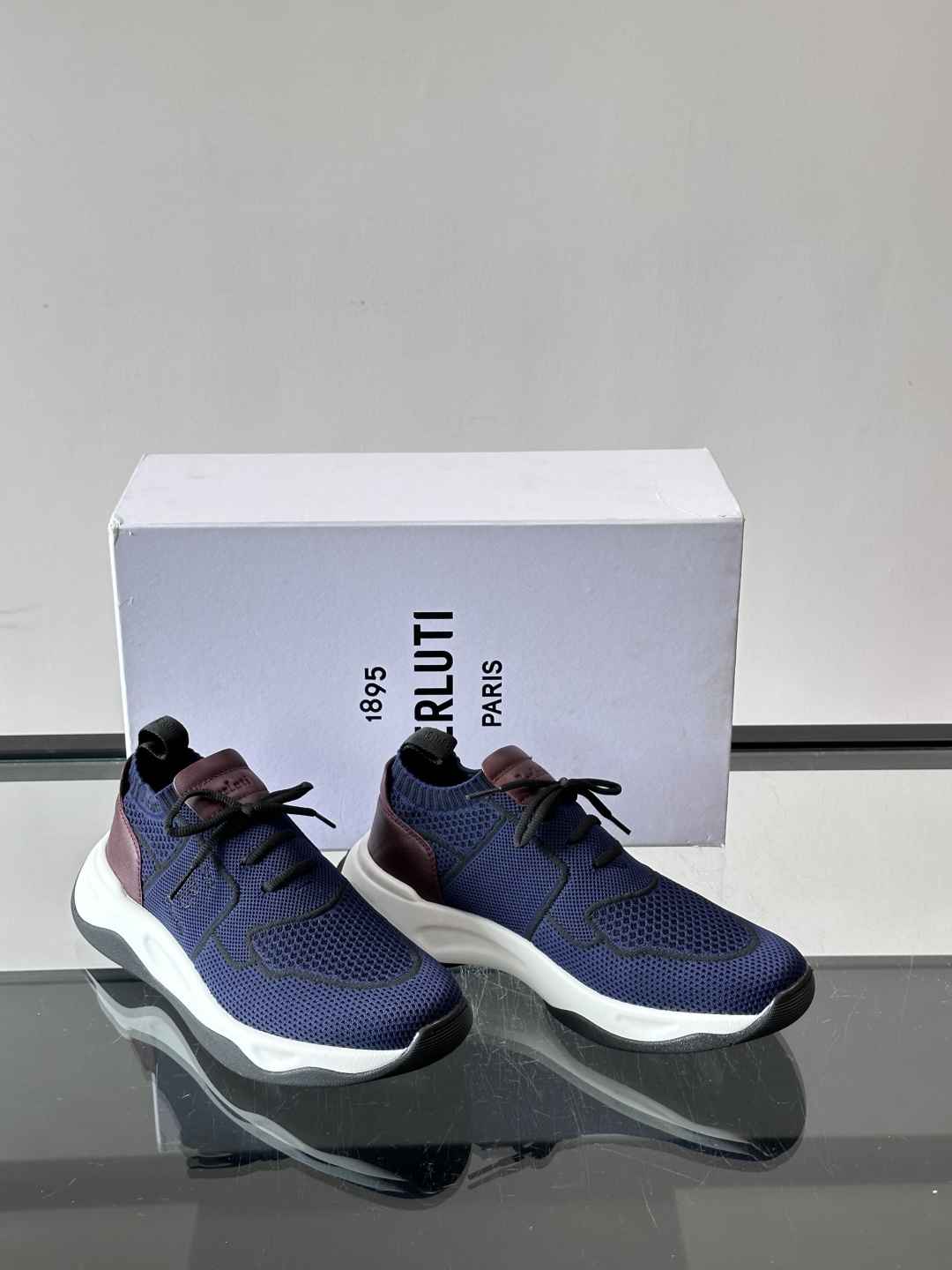 Berluti Knit Mesh Casual Running Shoes