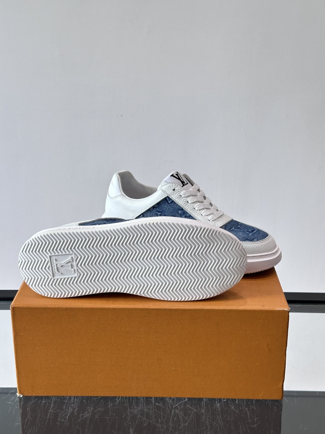 LV Denim Monogram Casual Sneakers