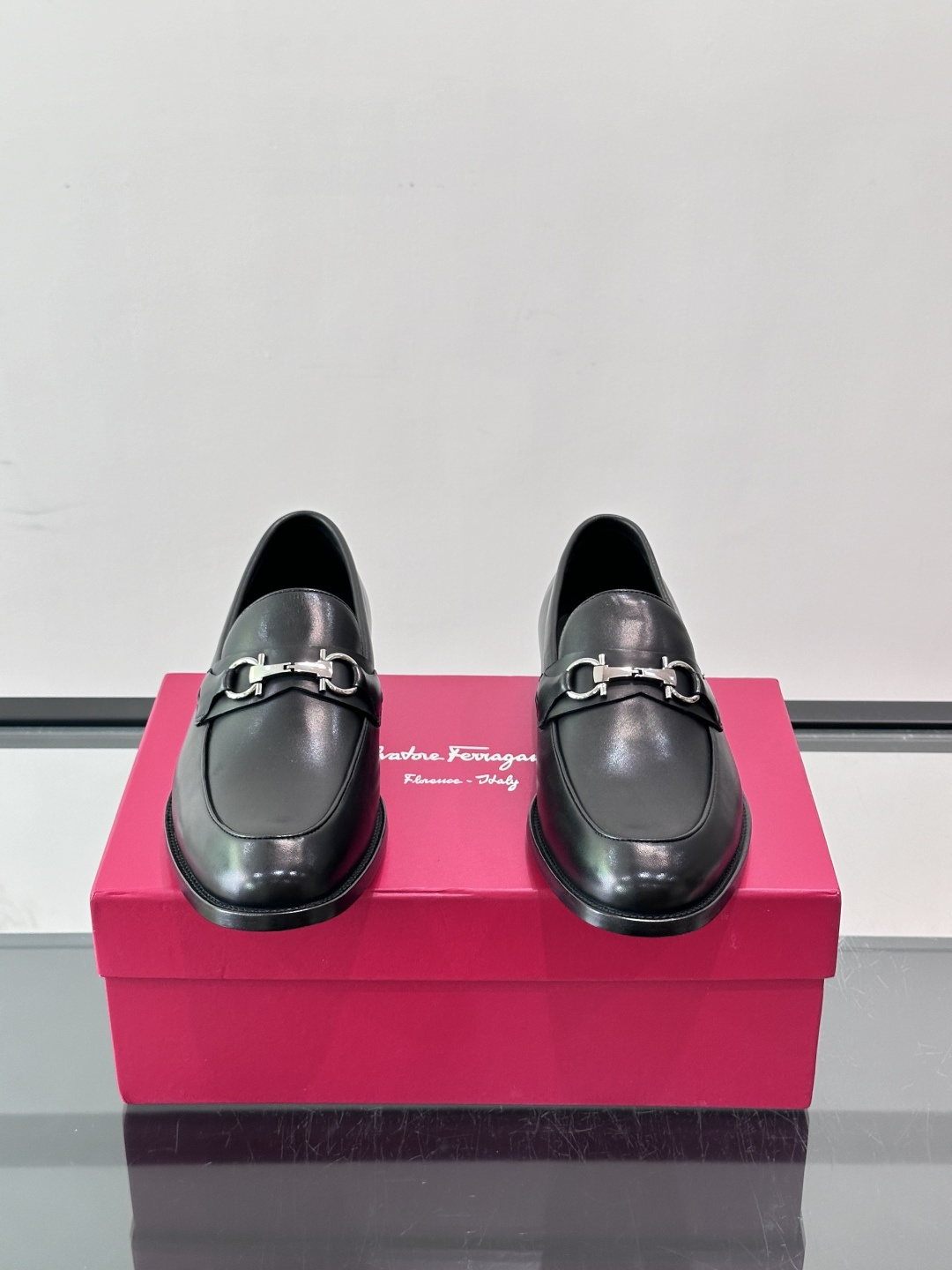 Salvatore Ferragamo Leather Gancini Bit Loafers