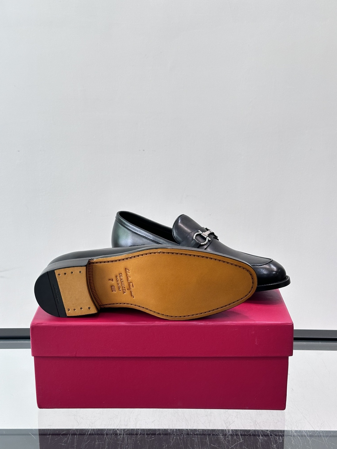 Salvatore Ferragamo Leather Gancini Bit Loafers