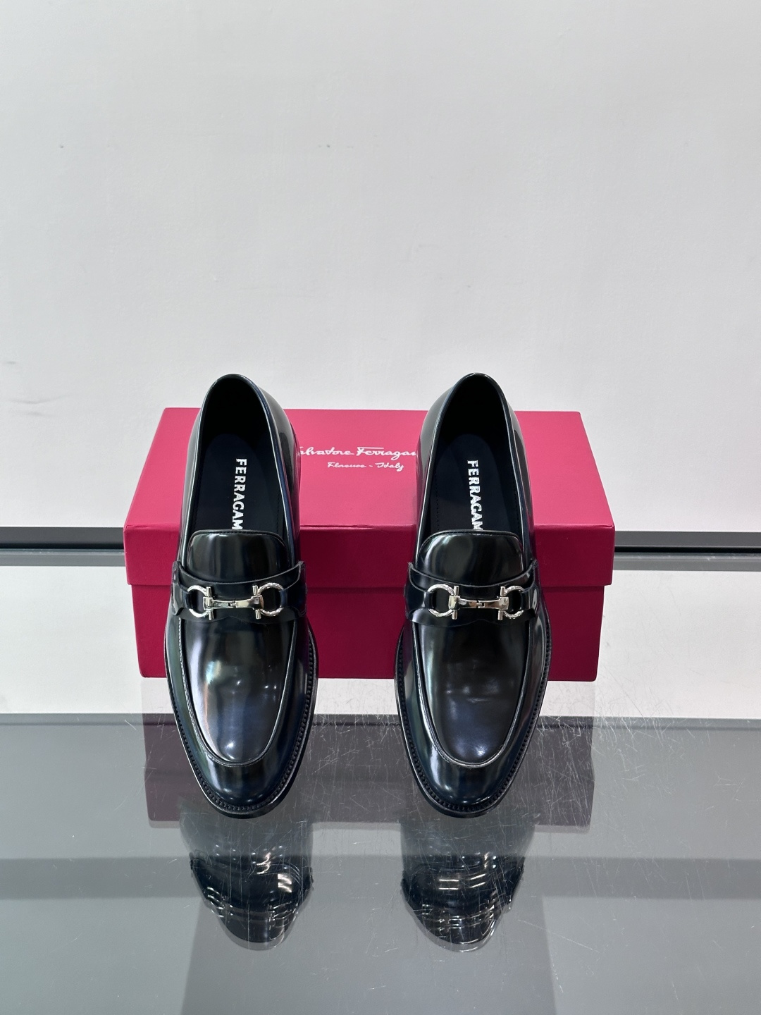 Salvatore Ferragamo Leather Gancini Bit Loafers