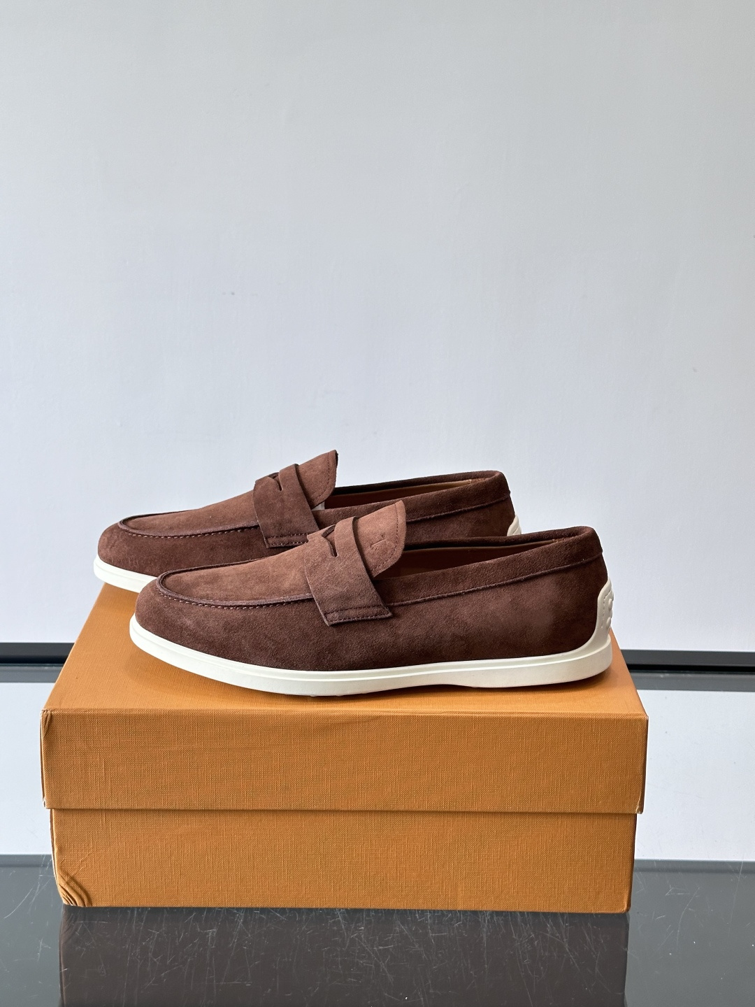 Tod's Coffee Suede Casual Loafers