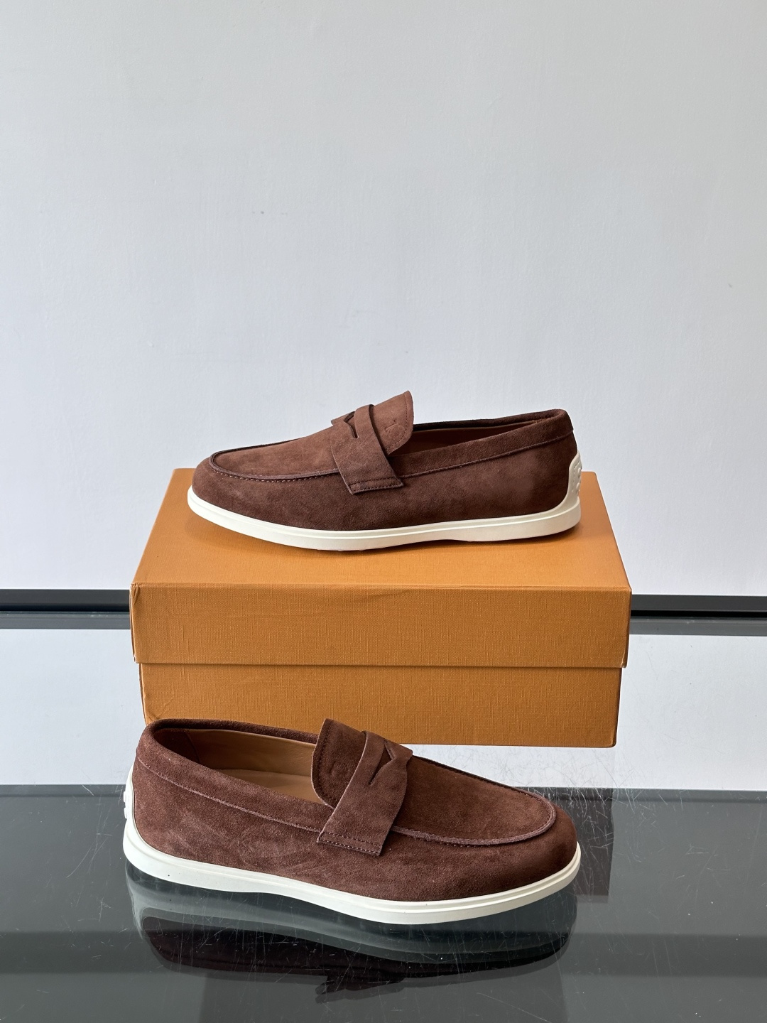Tod's Coffee Suede Casual Loafers