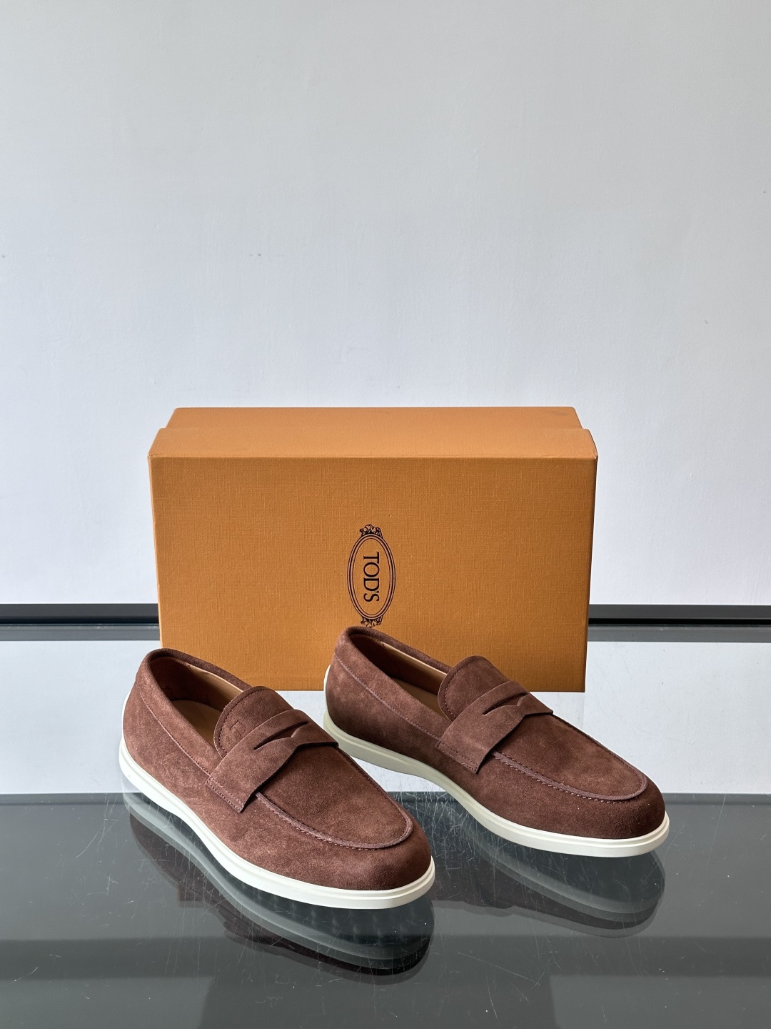 Tod's Coffee Suede Casual Loafers