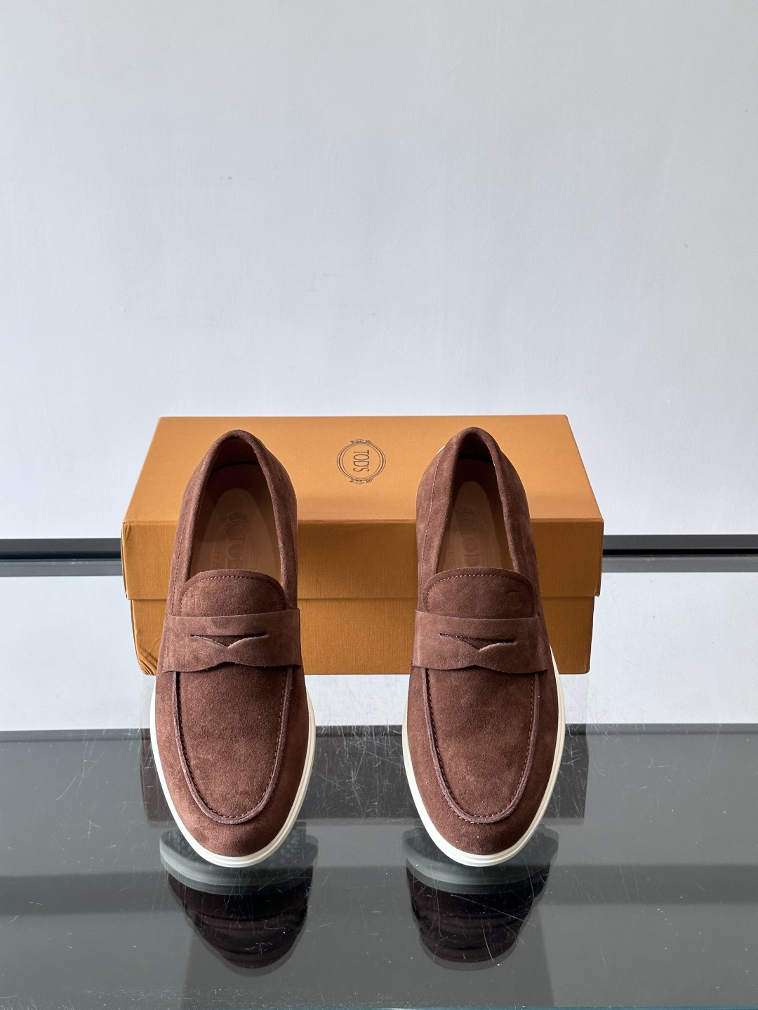 Tod's Coffee Suede Casual Loafers