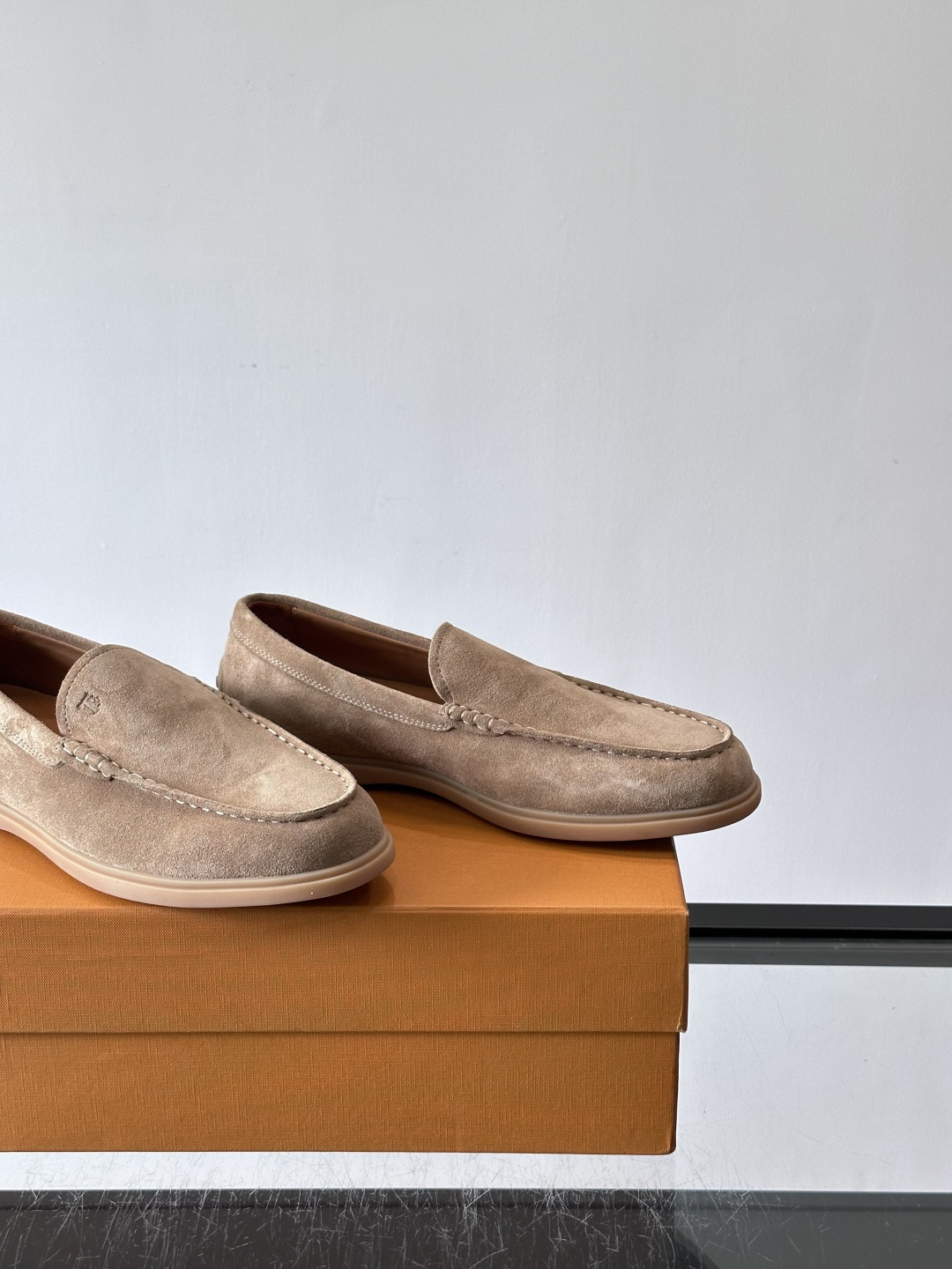 Tod's Light Khaki Suede Gommino Driving Loafers