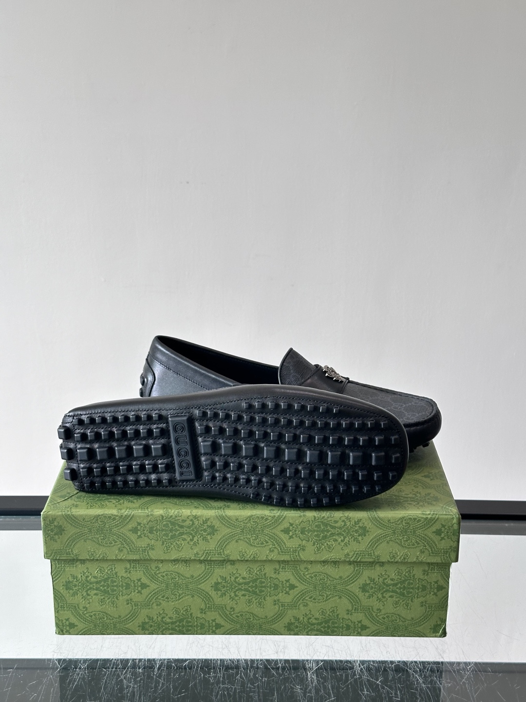 Gucci GG Canvas Driving Loafers