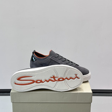 Santoni麂皮休闲鞋 👞意大利奢侈品牌Santoni的麂皮休闲鞋,选用优质麂皮,触感柔软,浅棕色调搭配橙色内衬, Santoni麂皮休闲鞋 👞意大利奢侈品牌Santoni的麂皮休闲鞋,选用优质麂皮,触感柔软,浅棕色调搭配橙色内衬,