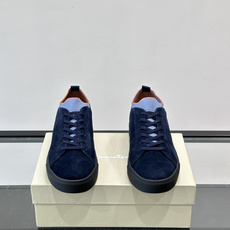 Santoni麂皮休闲鞋 👞意大利奢侈品牌Santoni的麂皮休闲鞋,选用优质麂皮,触感柔软,浅棕色调搭配橙色内衬, Santoni麂皮休闲鞋 👞意大利奢侈品牌Santoni的麂皮休闲鞋,选用优质麂皮,触感柔软,浅棕色调搭配橙色内衬,