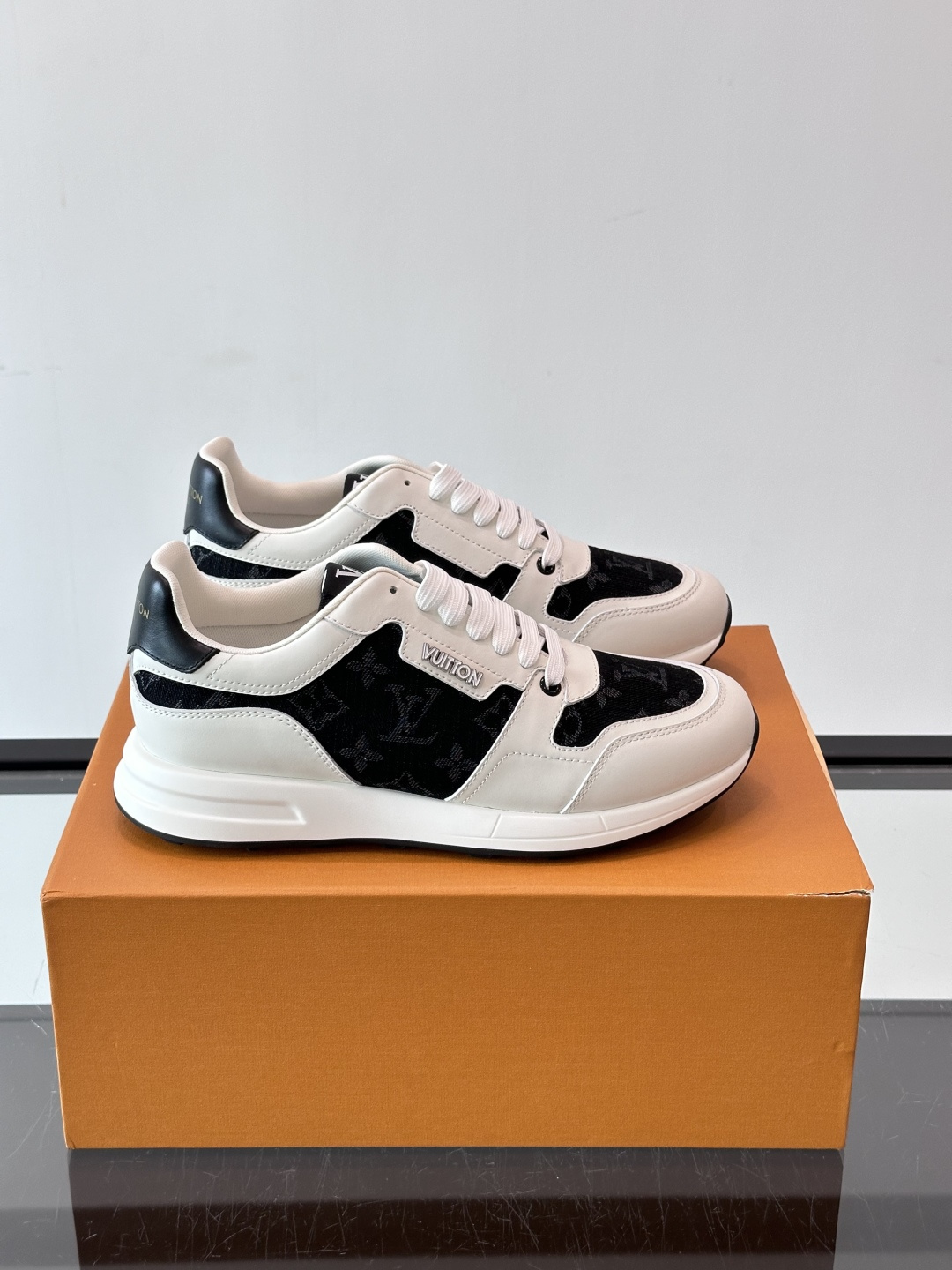 Louis Vuitton Black White Checkered Sneakers
